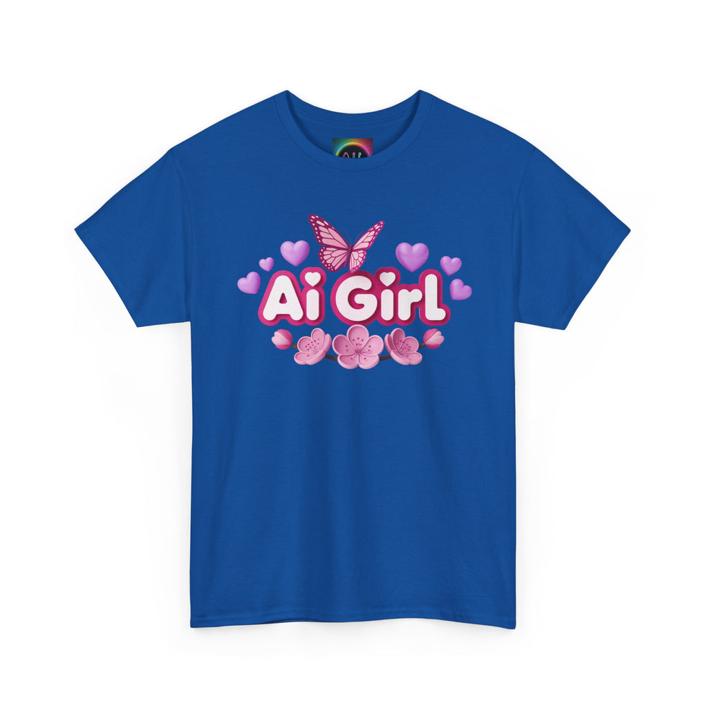 Ai Girl  "Cyber Cutie" Unisex Heavy Blend™ Crewneck T‑Shirt