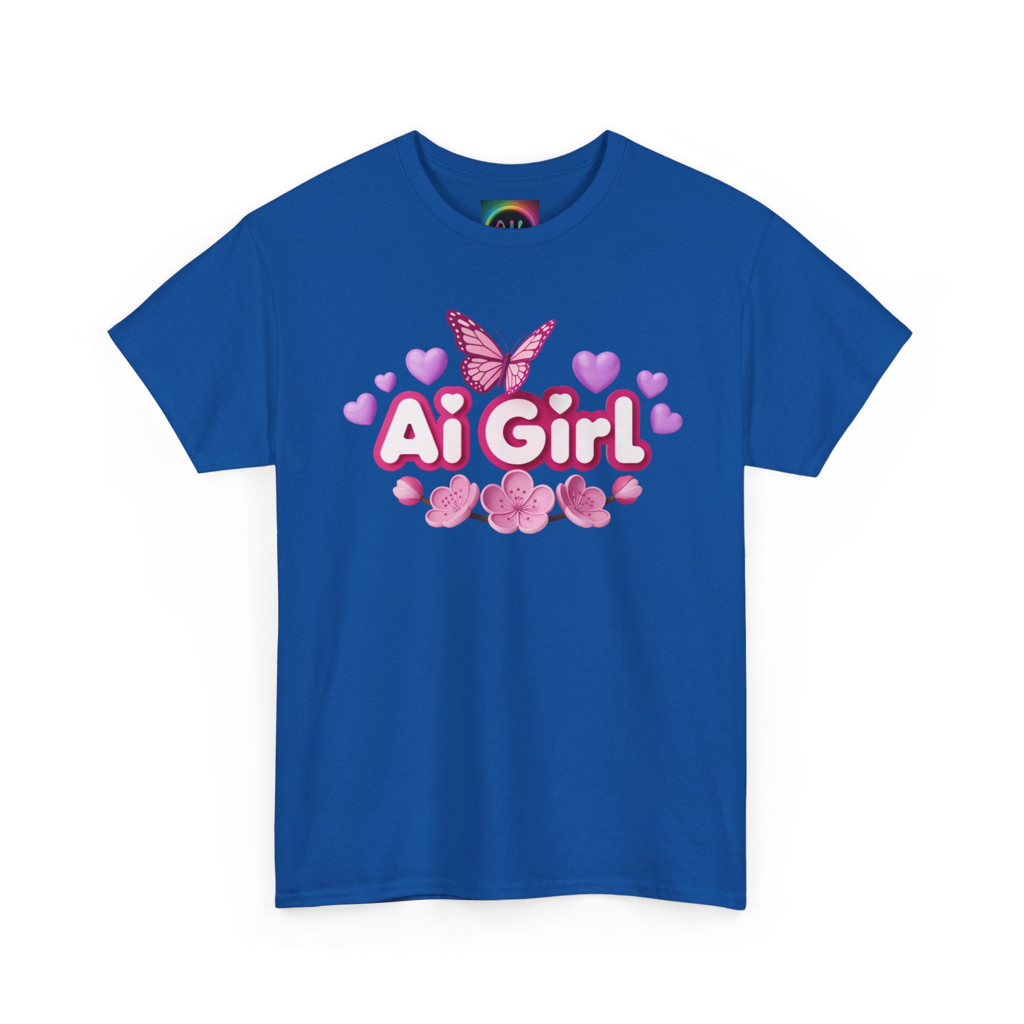 Ai Girl  "Cyber Cutie" Unisex Heavy Blend™ Crewneck T‑Shirt