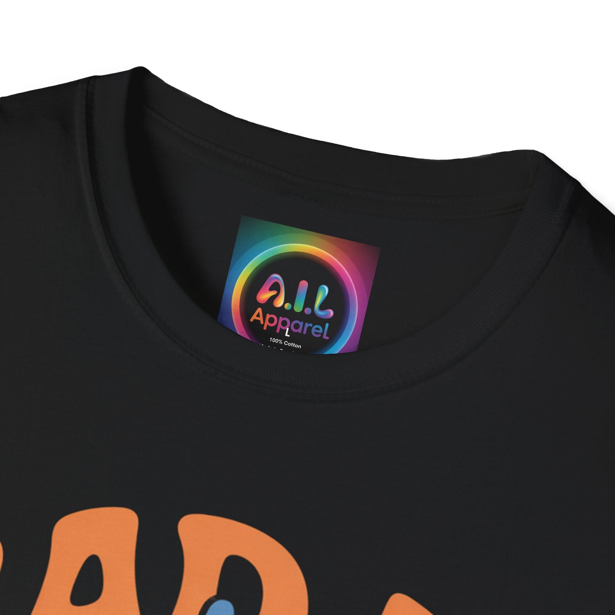 Bad AI Graphic T-Shirt — Middle Finger Skeleton Hand with Smiley Faces