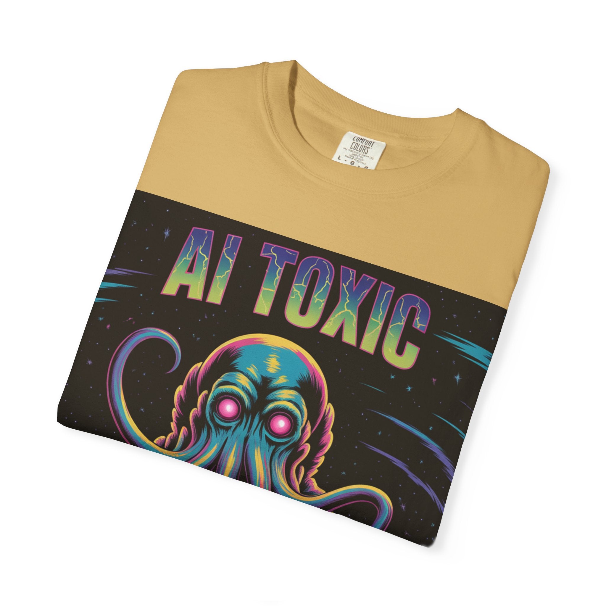 AI TOXIC  "Data Overlord" Unisex Garment-Dyed T-shirt