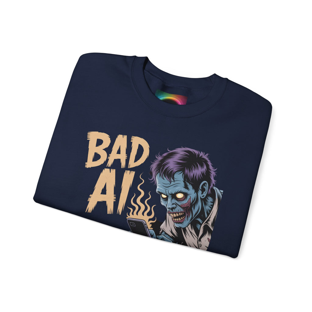 Bad AI "ZOMBIE SCROLL" Unisex Heavy Blend™ Hooded Sweatshirt
