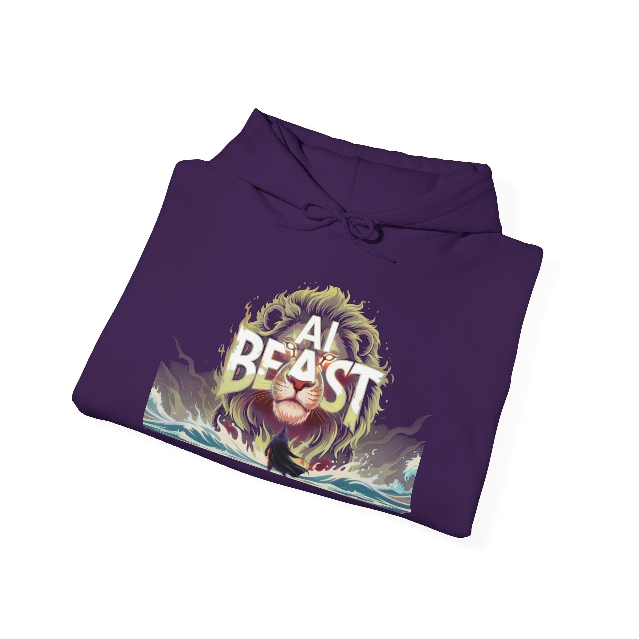 AI BEAST “Majestic Upload” Unisex Heavy Blend™ Hooded Sweatshirt