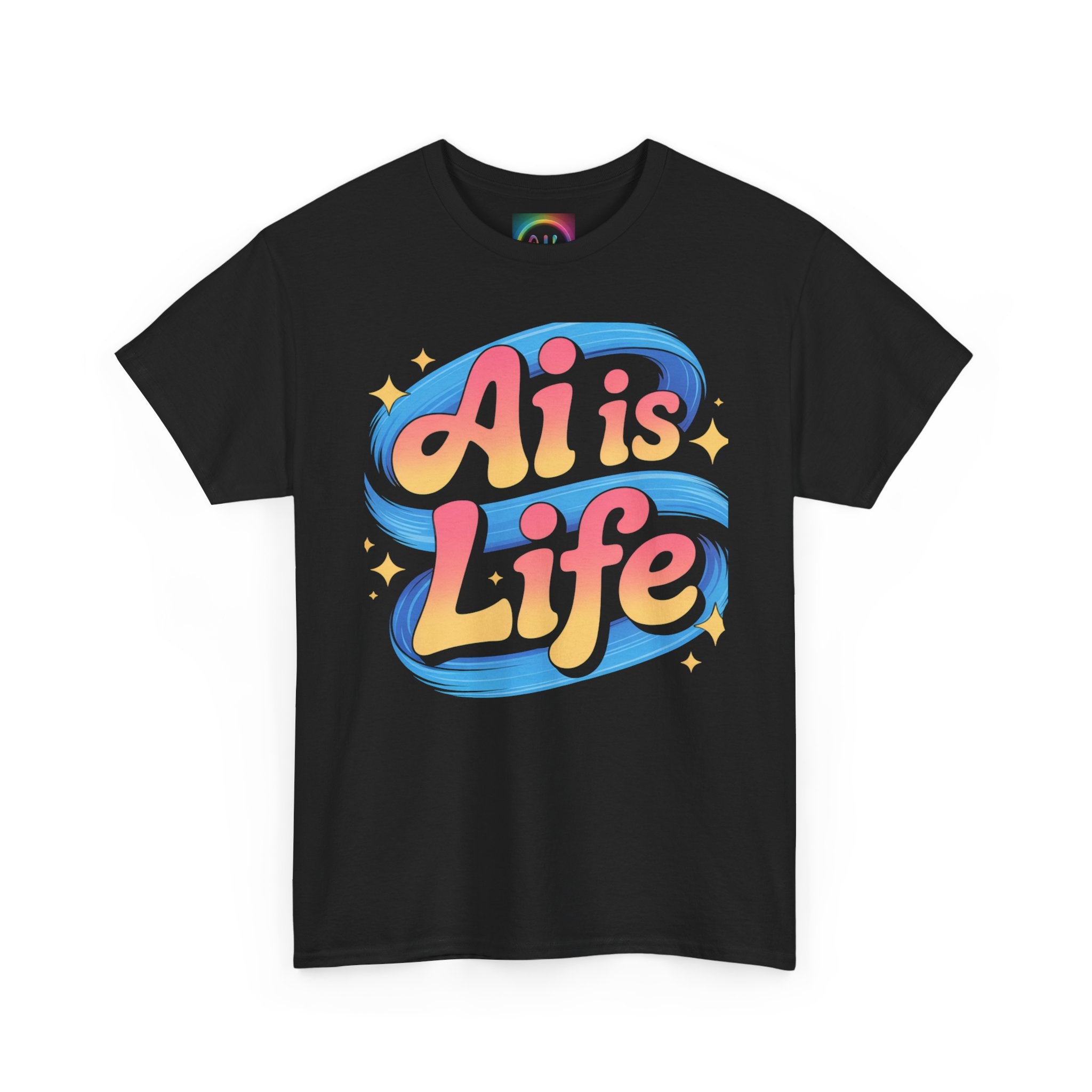 Al is Life "COSMIC SWIRL" — Colorful Retro Graphic Tee T‑Shirt