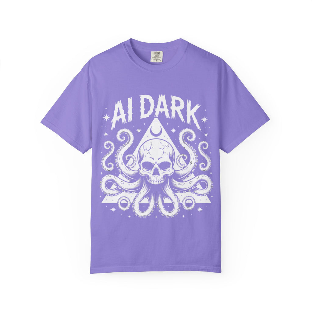 AI Dark  "Nightmare Network"  Unisex Garment-Dyed T-shirt