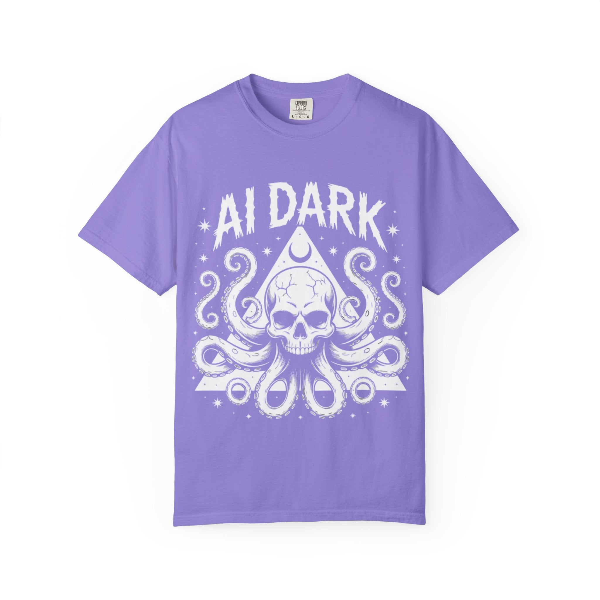 AI Dark  "Nightmare Network"  Unisex Garment-Dyed T-shirt