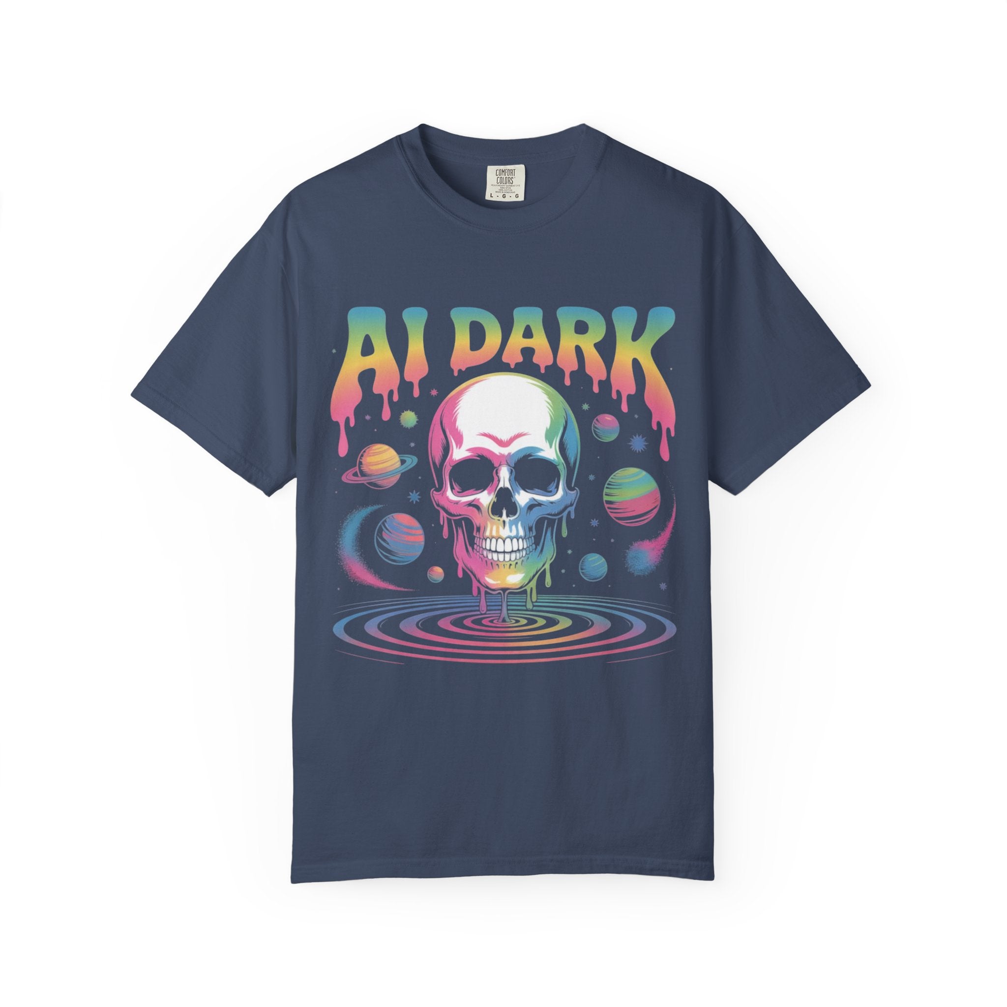 AI DARK “Death of Data” Unisex Garment-Dyed T-shirt