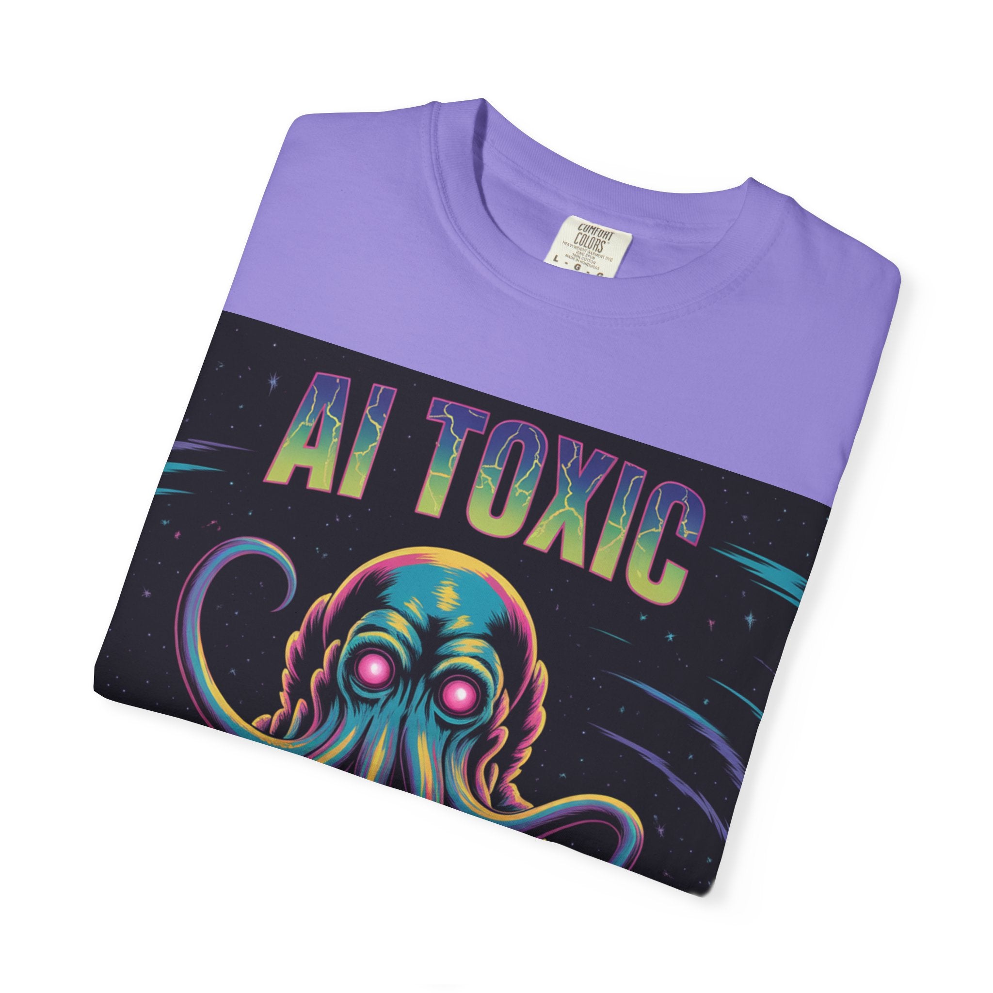 AI TOXIC  "Data Overlord" Unisex Garment-Dyed T-shirt