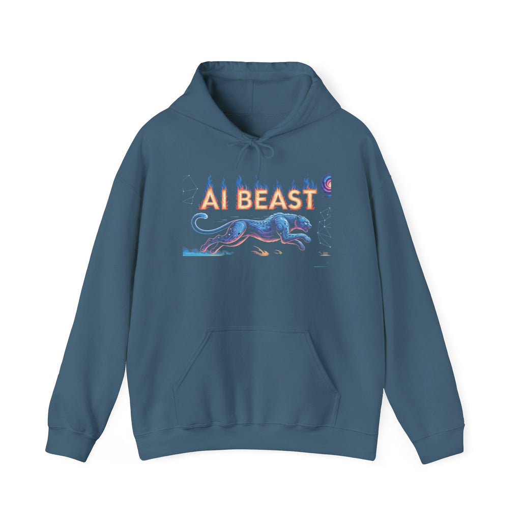 AI BEAST “Digital Predator” Unisex Heavy Blend™ Hooded Sweatshirt