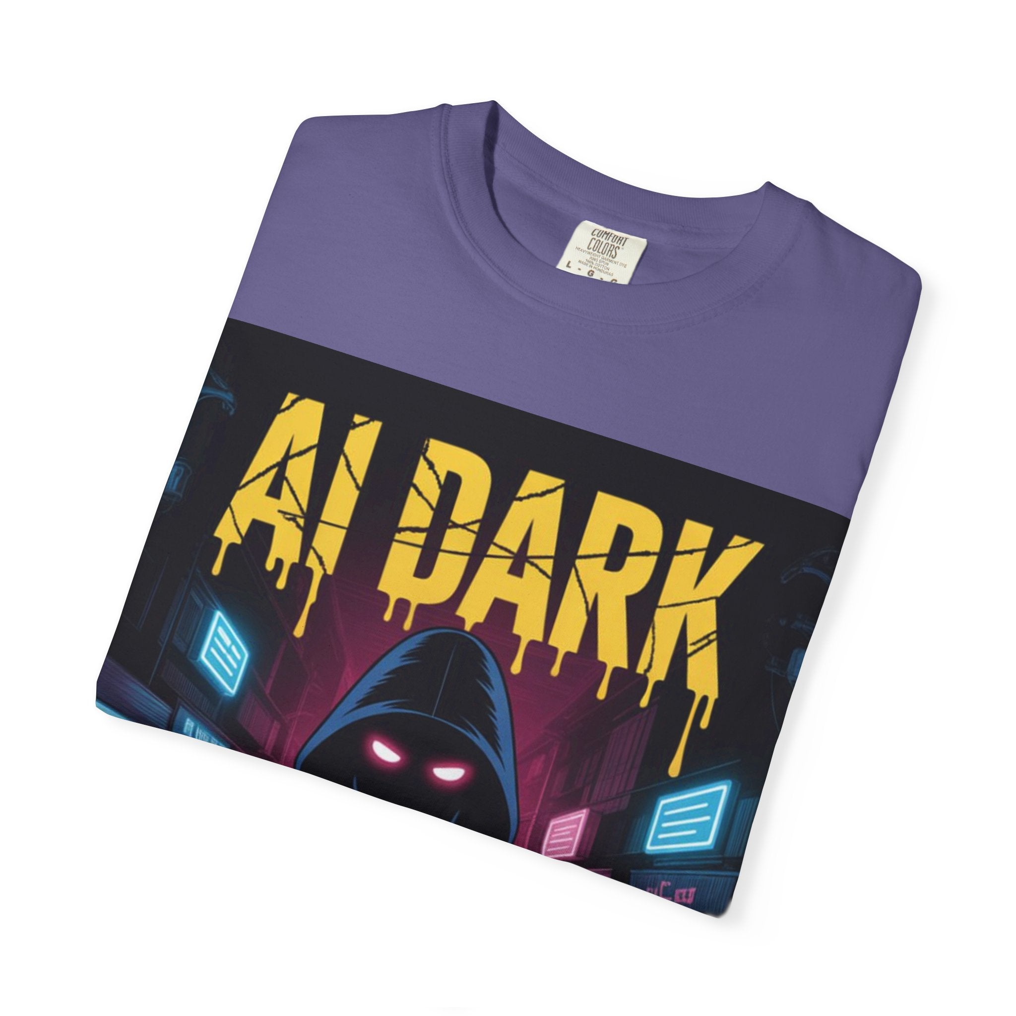 AI DARK  “Night Signal”  Unisex Garment-Dyed T-shirt