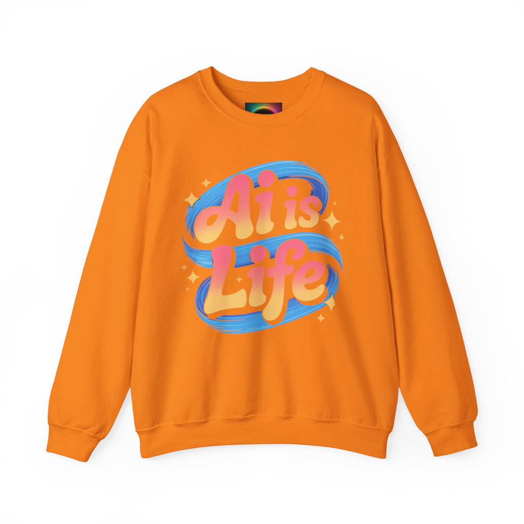 AI is Life "COSMIC SWIRL" Unisex Heavy Blend™ Crewneck Sweatshirt