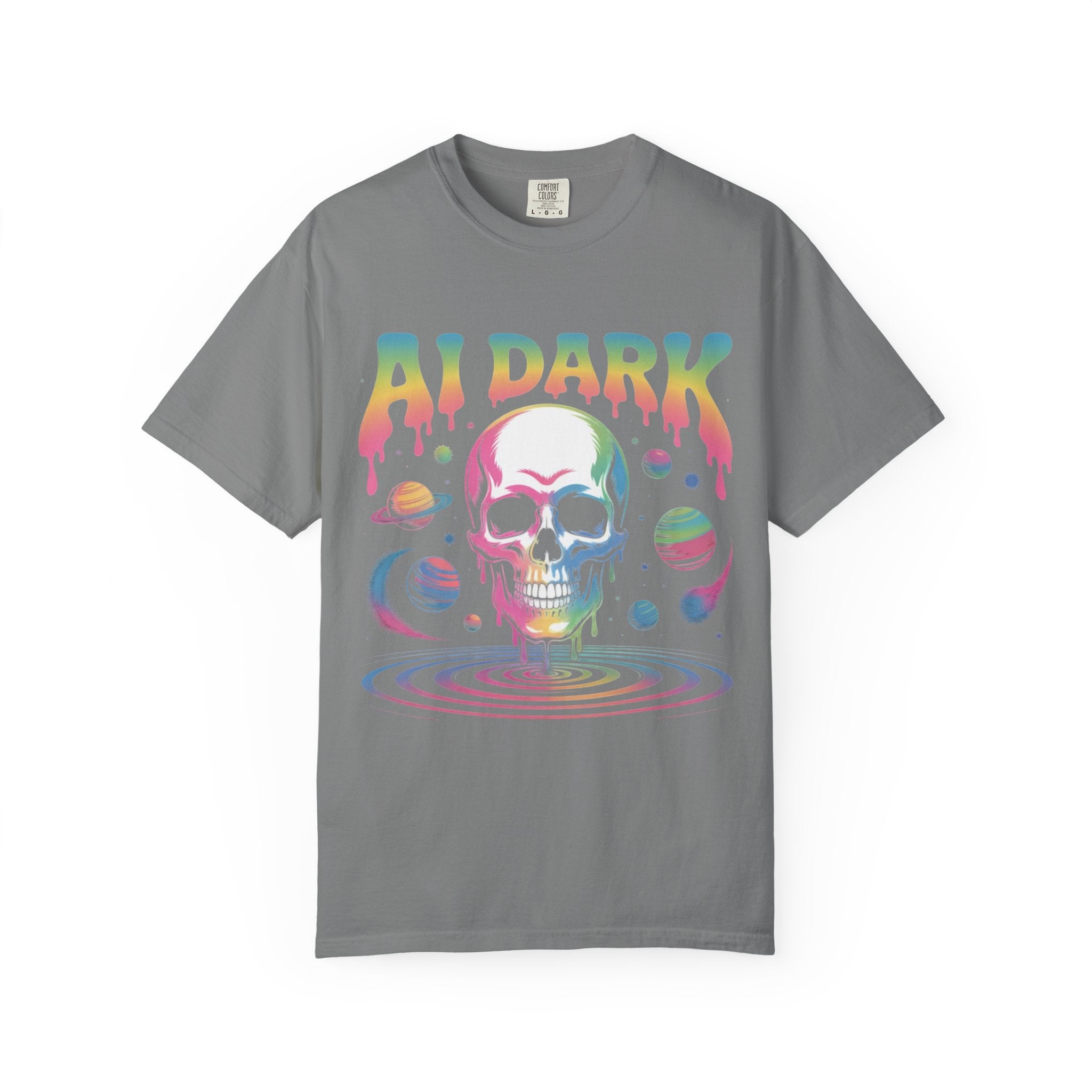 AI DARK “Death of Data” Unisex Garment-Dyed T-shirt