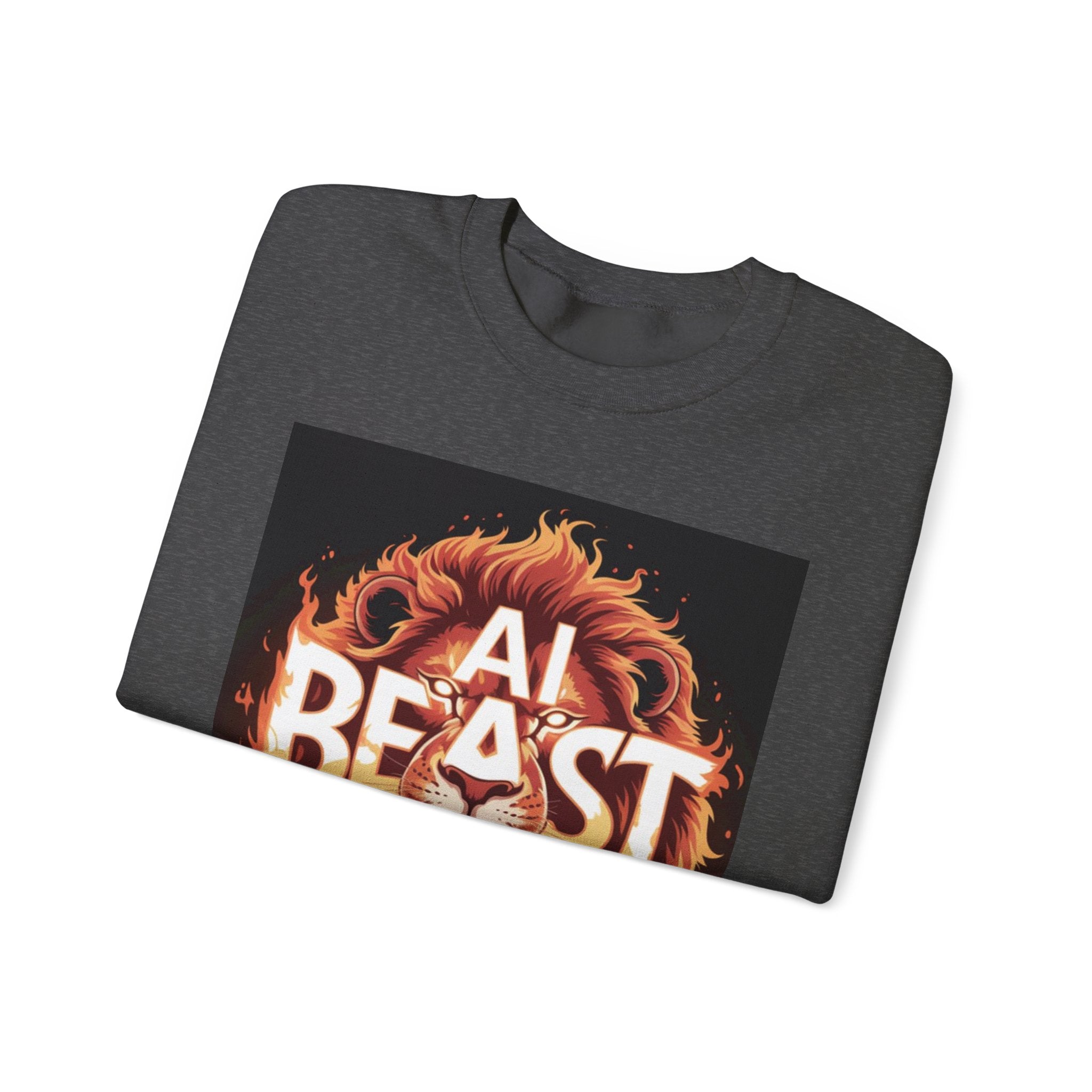 AI BEAST “Majestic Upload” Unisex Heavy Blend™ Crewneck Sweatshirt