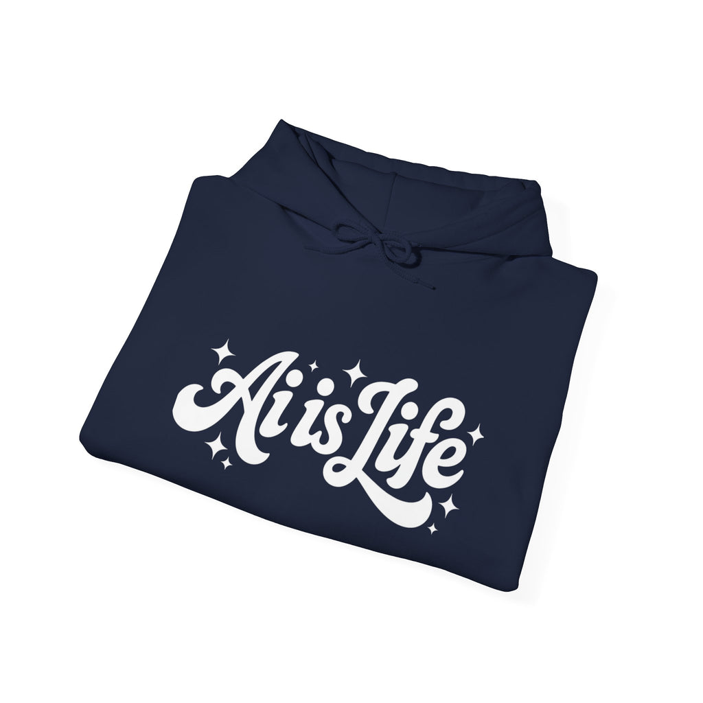Ai is Life  "TechFlow Energy" Unisex Heavy Blend™ Hooded Sweatshirt