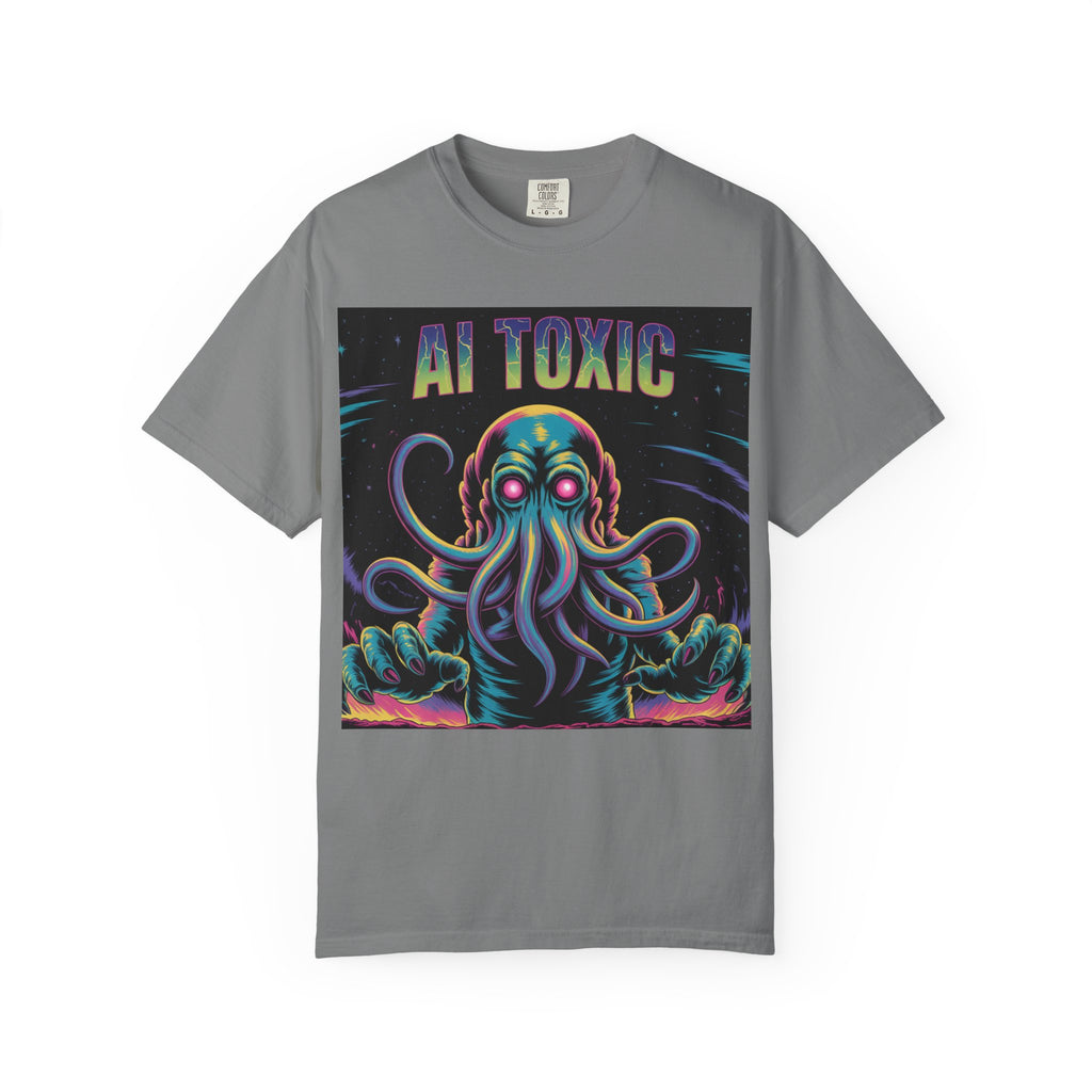 AI TOXIC  "Data Overlord" Unisex Garment-Dyed T-shirt