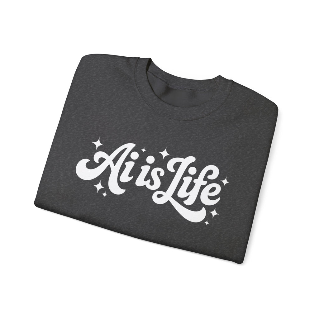 Ai is Life  "TechFlow Energy" Unisex Heavy Blend™ Crewneck Sweatshirt