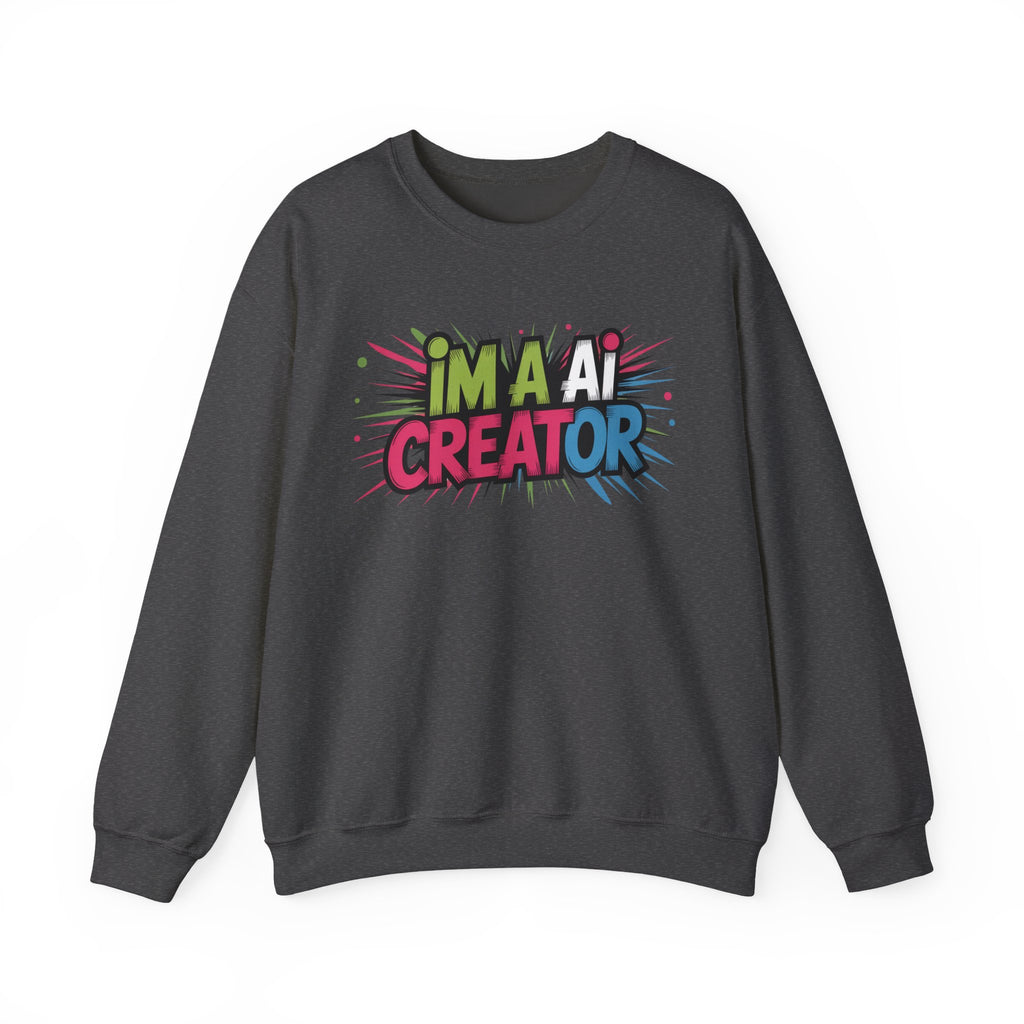 AI Creator  "Code Splash" Unisex Heavy Blend™ Crewneck Sweatshirt