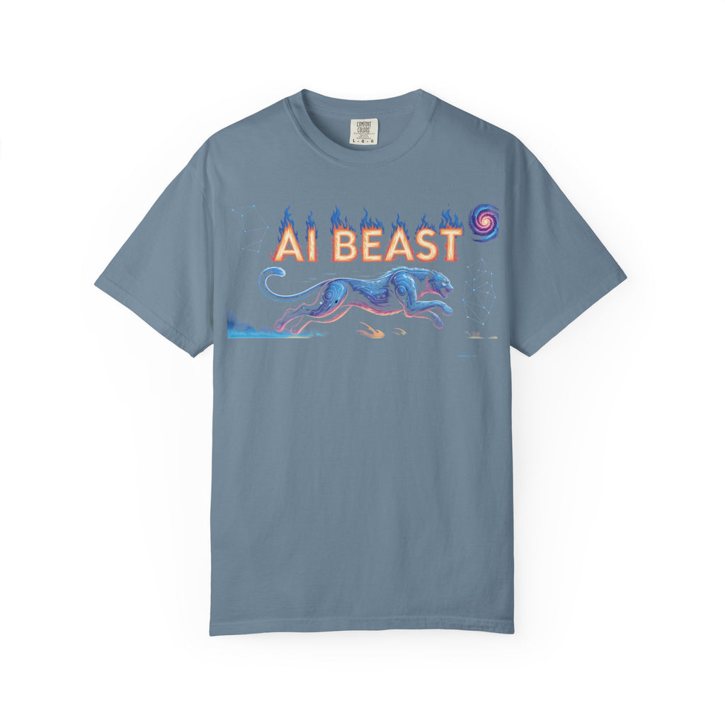 AI BEAST “Digital Predator” Unisex Garment-Dyed T-shirt