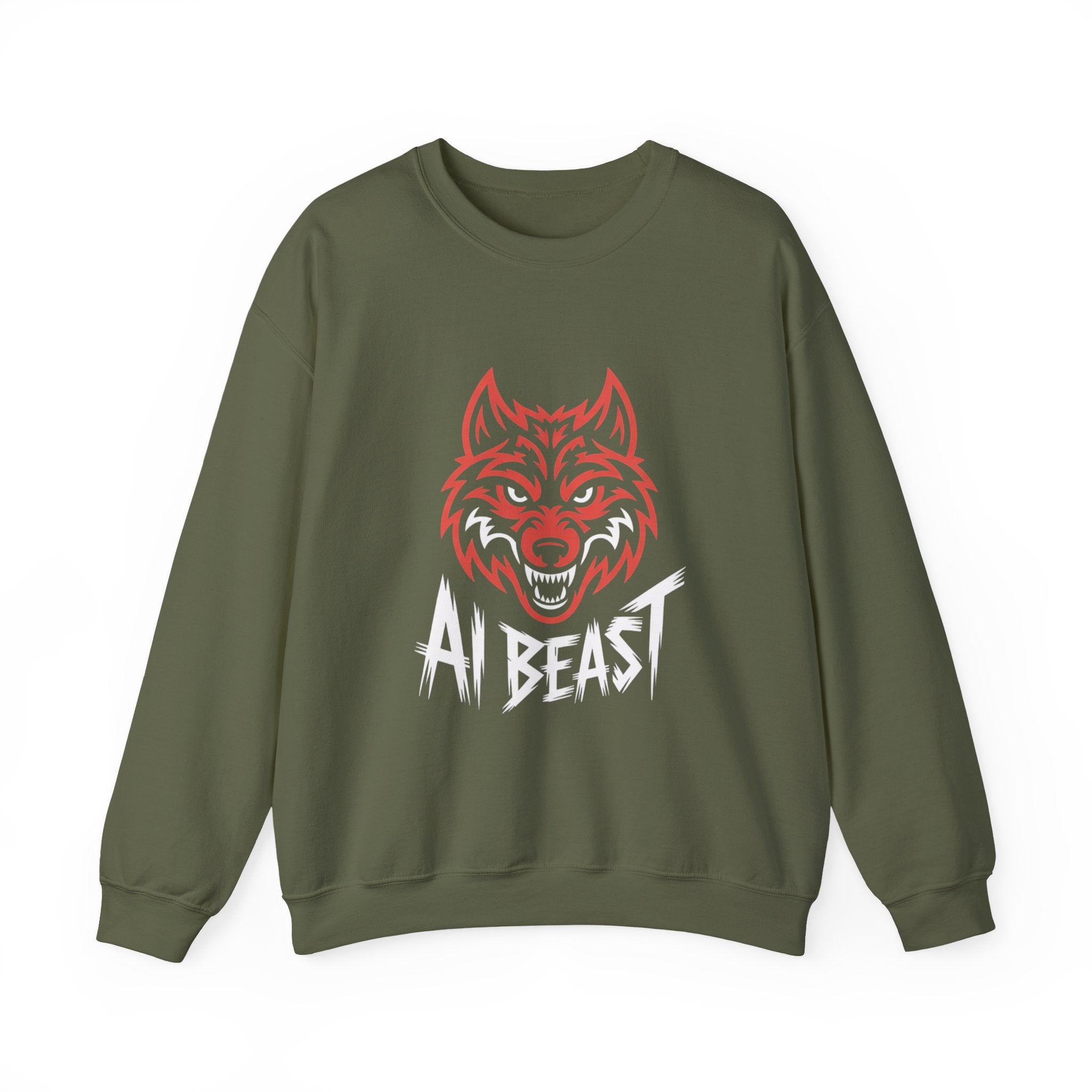 AI BEAST " Alpha Mode " Unisex Heavy Blend™ Crewneck Sweatshirt