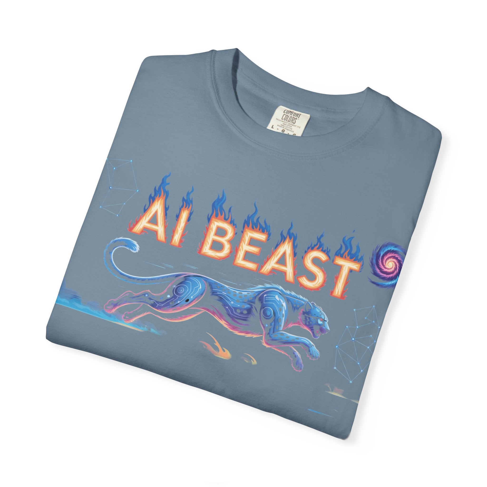AI BEAST “Digital Predator” Unisex Garment-Dyed T-shirt