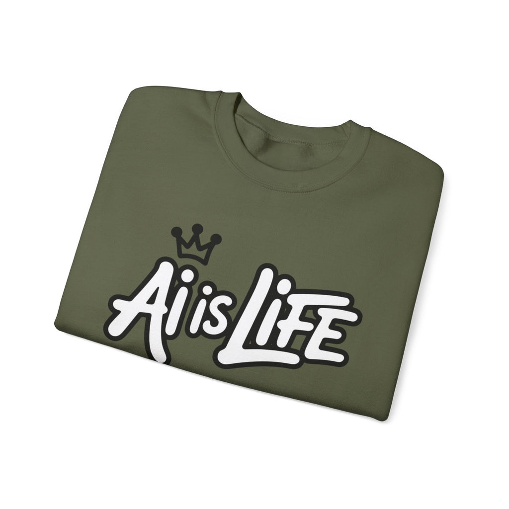 Ai is Life  "Crown Circuit" Unisex Heavy Blend™ Crewneck Sweatshirt