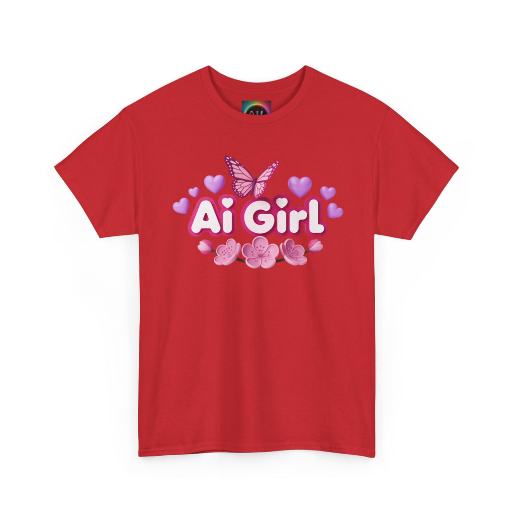 Ai Girl  "Cyber Cutie" Unisex Heavy Blend™ Crewneck T‑Shirt