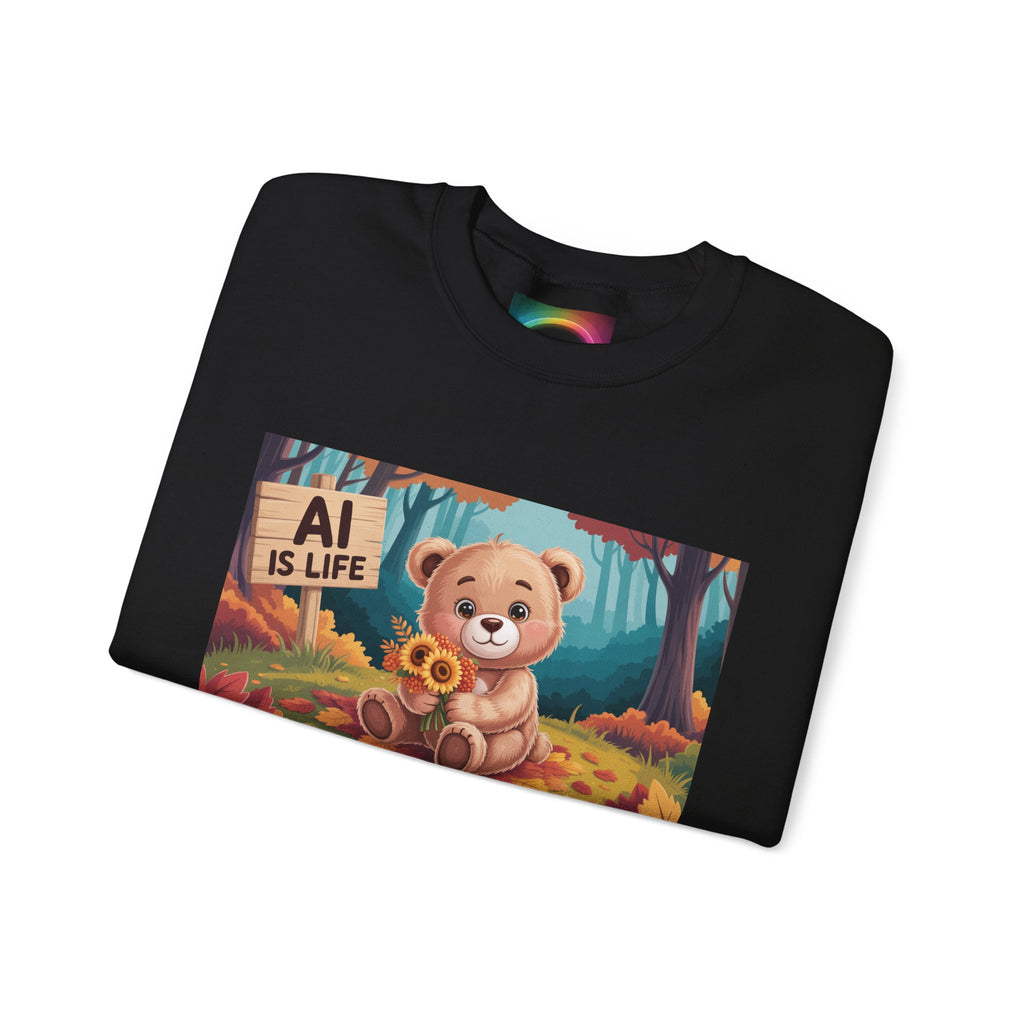 AI IS LIFE  " Cuddle Code "   Unisex Heavy Blend™ Crewneck Sweatshirt