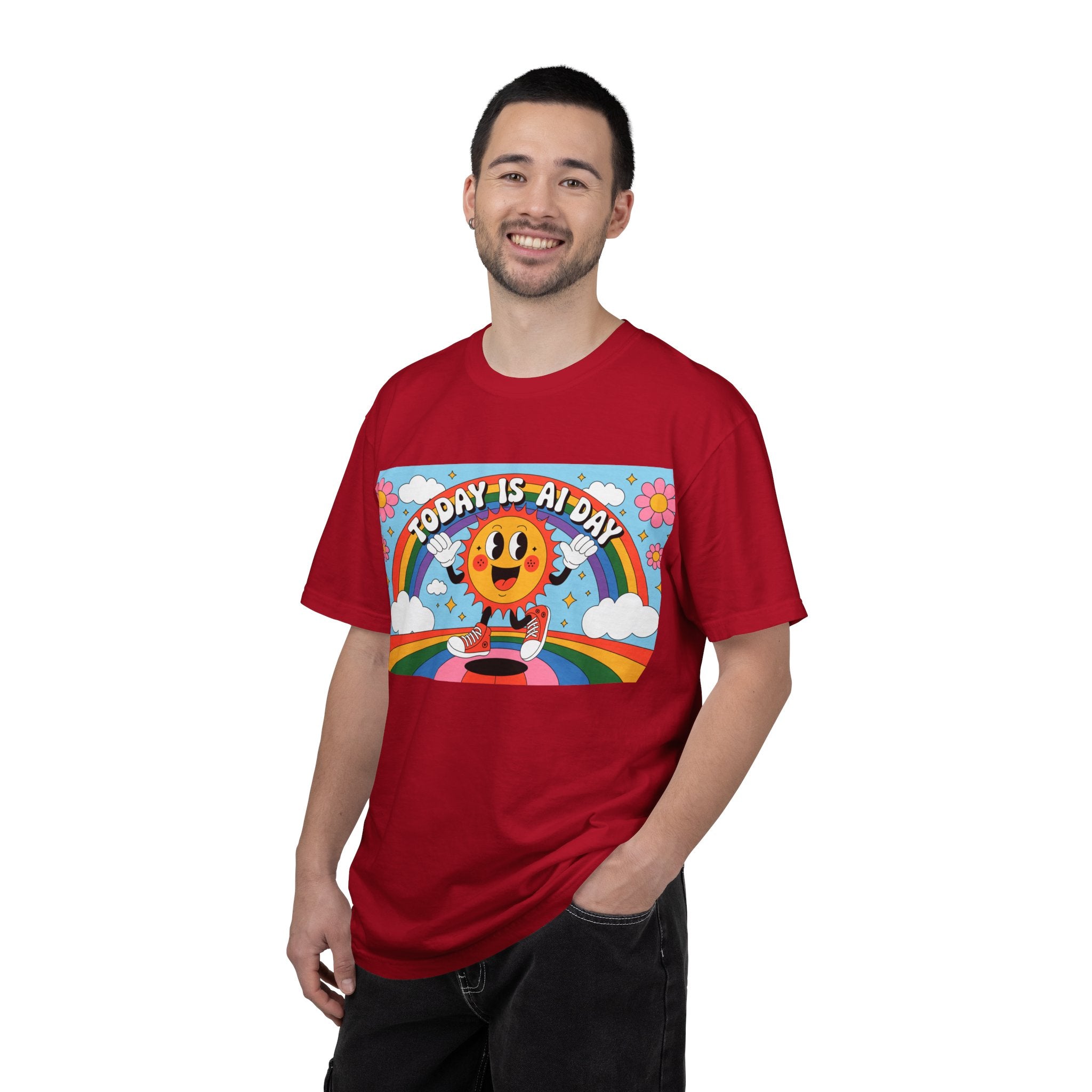 Today Is AI Day  "Sunshine Circuit" Unisex Garment-Dyed T-shirt