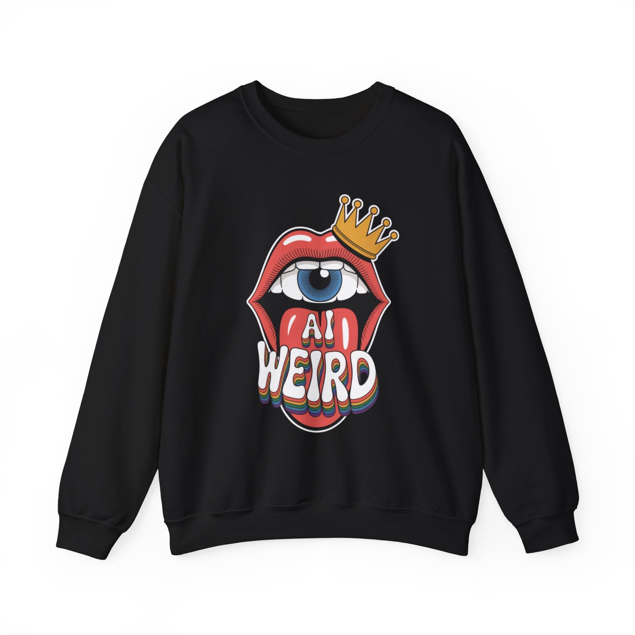 Ai Weird  "Royal Oddbyte" Unisex Heavy Blend™ Crewneck Sweatshirt