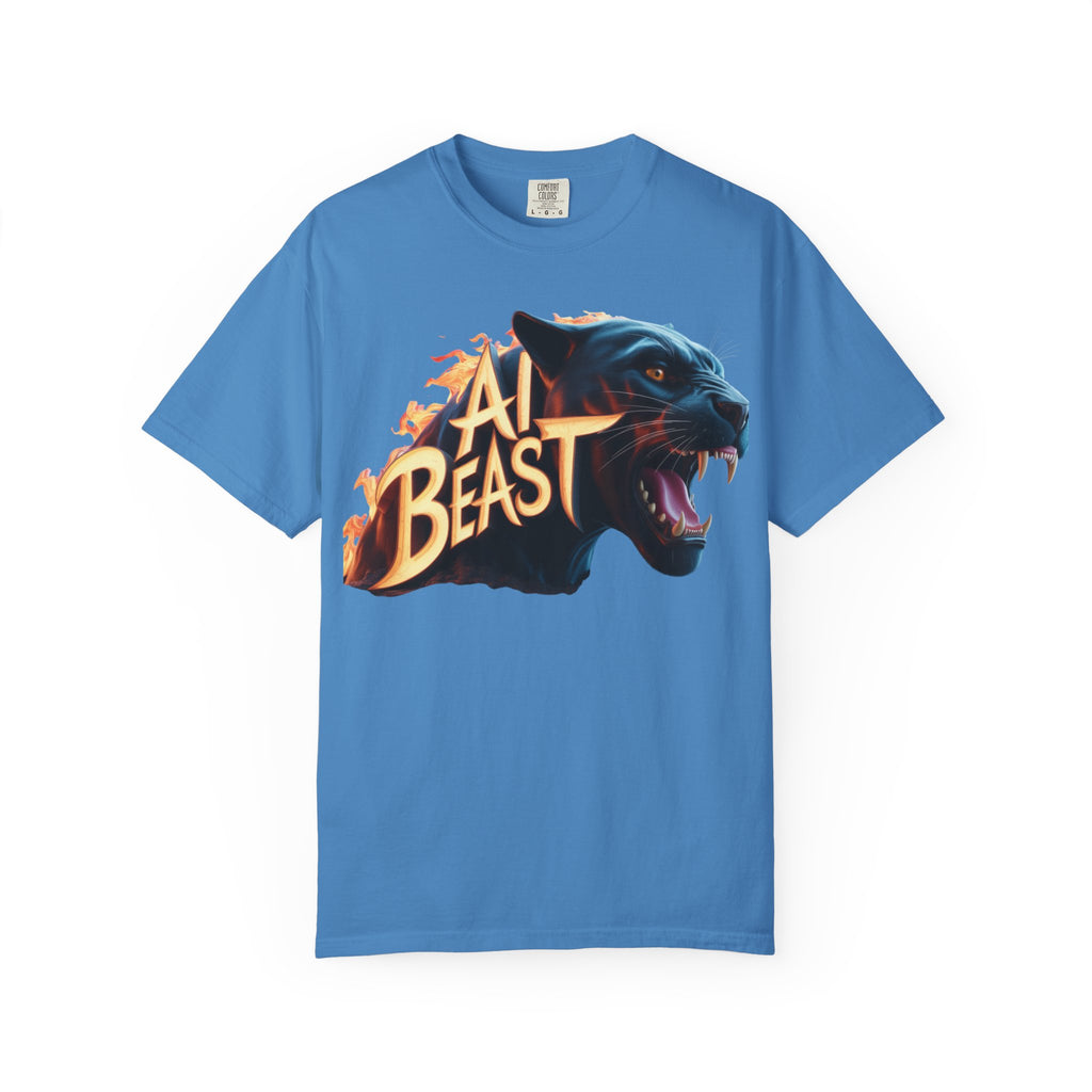 AI BEAST  "Wildfire Algorithm"  Unisex Garment-Dyed T-shirt