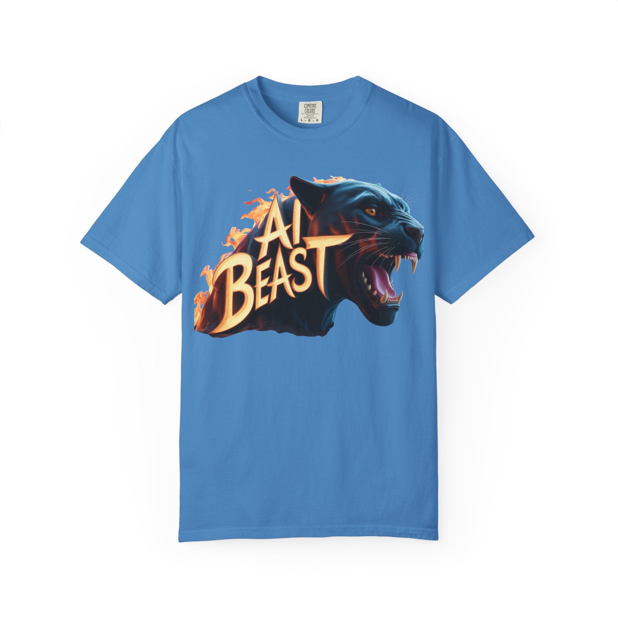 AI BEAST  "Wildfire Algorithm"  Unisex Garment-Dyed T-shirt