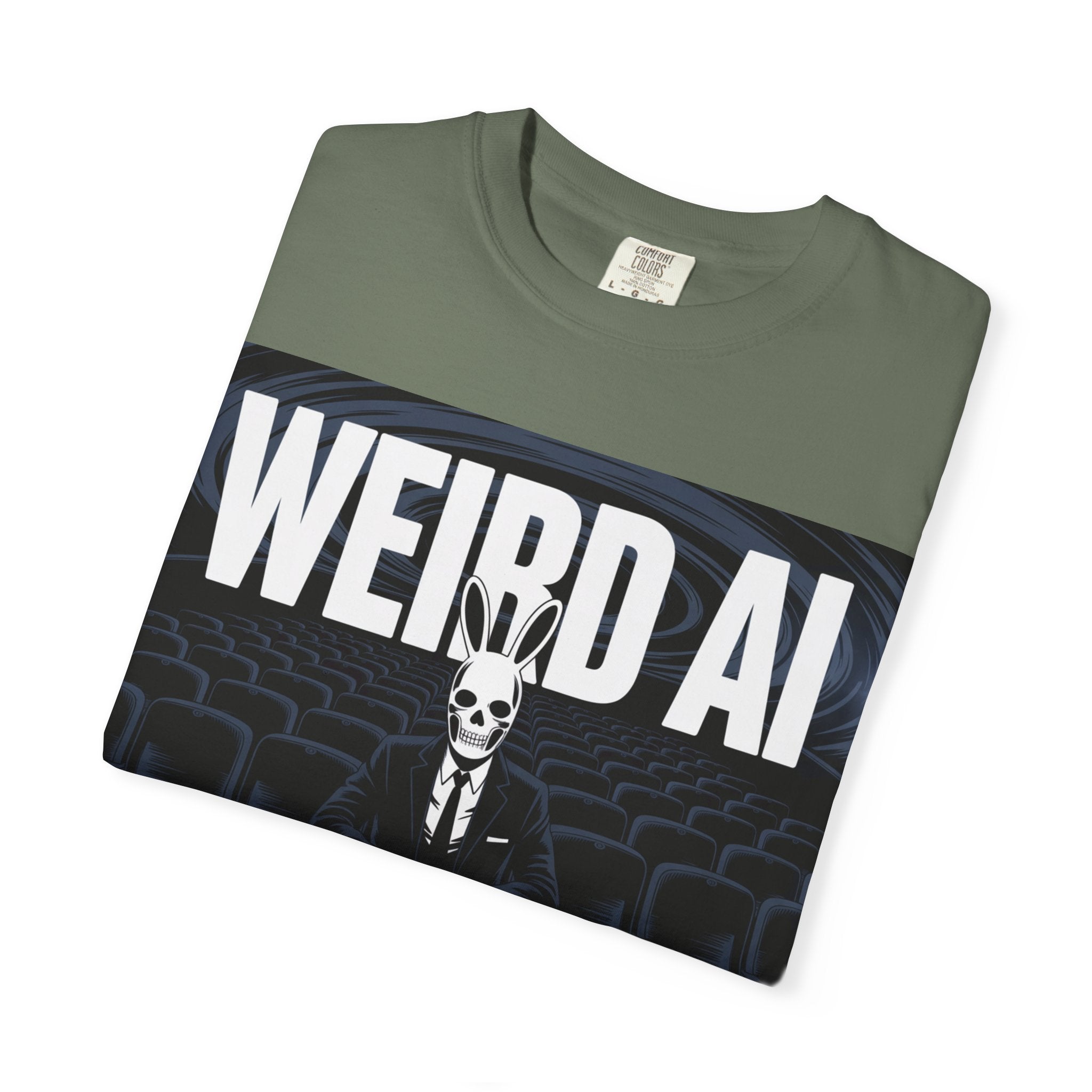 WEIRD AI  " Backrooms Theater " Unisex Garment-Dyed T-shirt