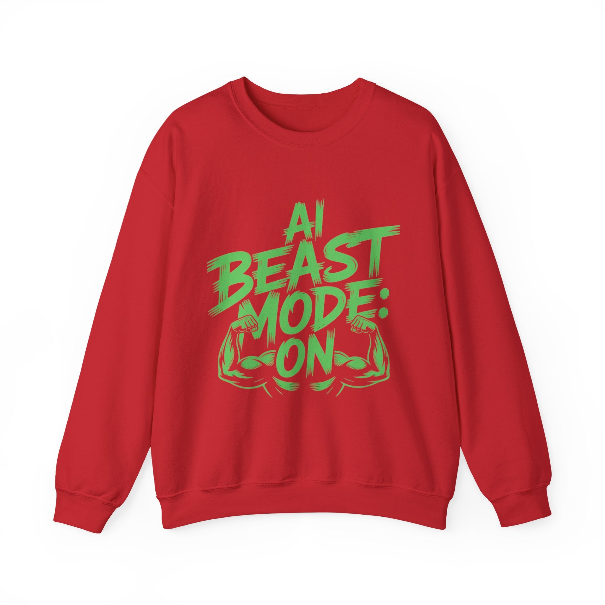 AI BEAST MODE: ON “DIGITAL HULK ENERGY” Unisex Heavy Blend™ Crewneck Sweatshirt