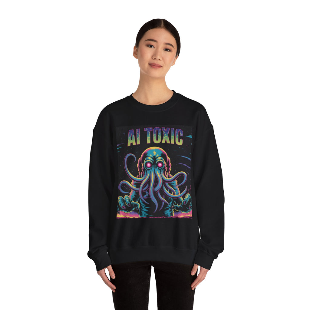 AI TOXIC  "Data Overlord" Unisex Heavy Blend™ Crewneck Sweatshirt