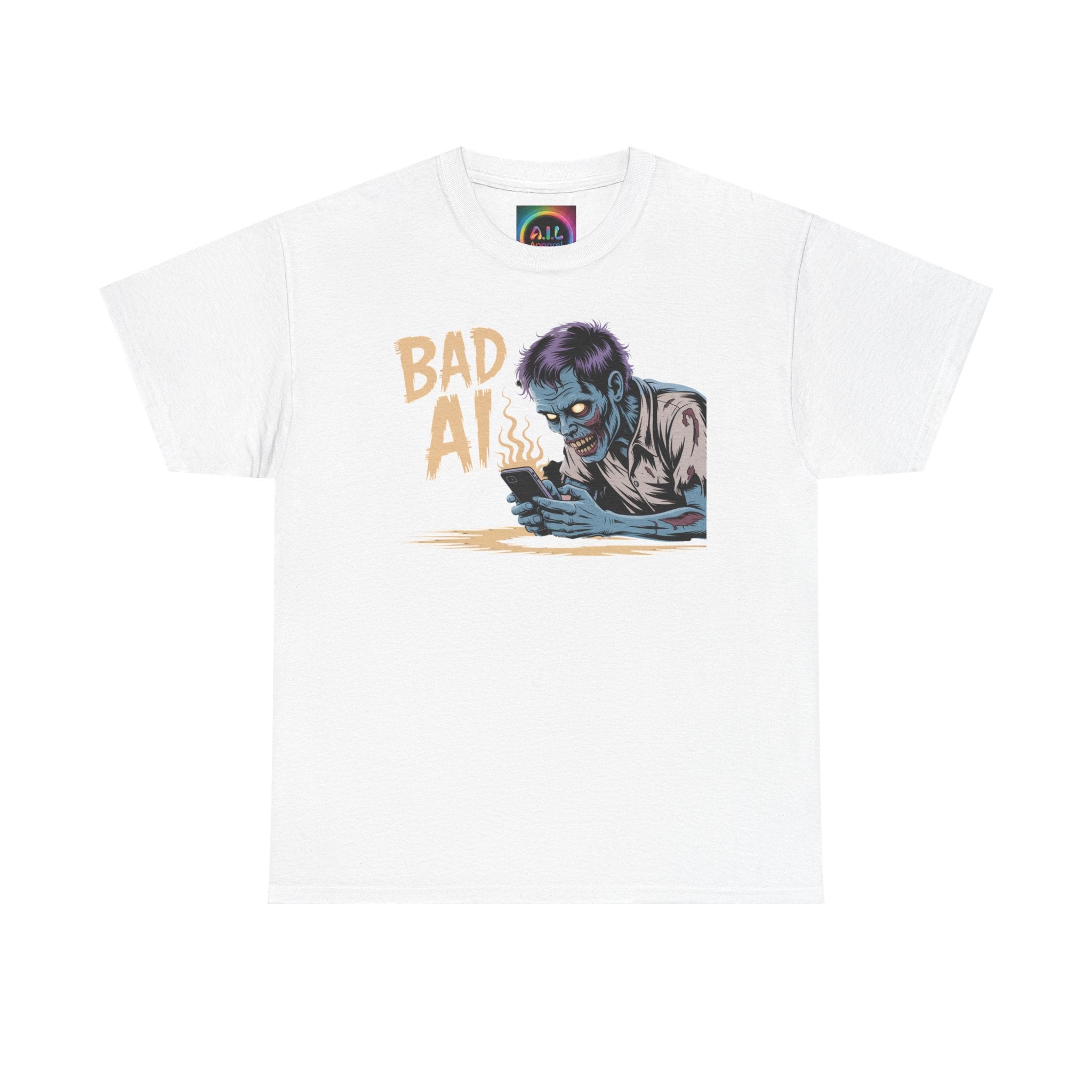 Bad AI "ZOMBIE SCROLL" Unisex Heavy Blend™ Graphic Tee