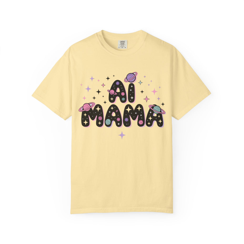 AI Mama "Digital Daydreamer" Unisex Garment-Dyed T-shirt