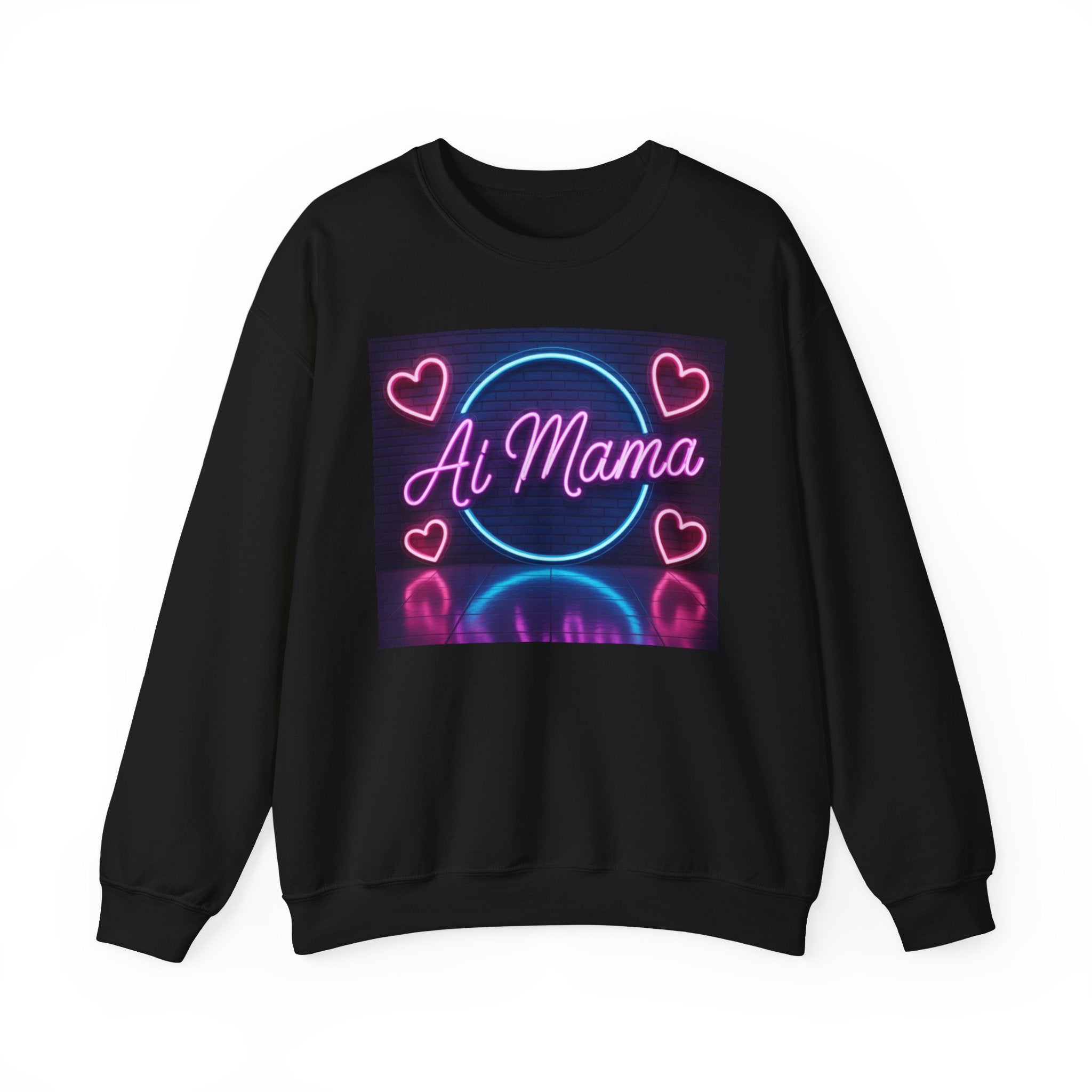 AI MAMA “ Electric Love Loop ” Unisex Heavy Blend™ Crewneck Sweatshirt