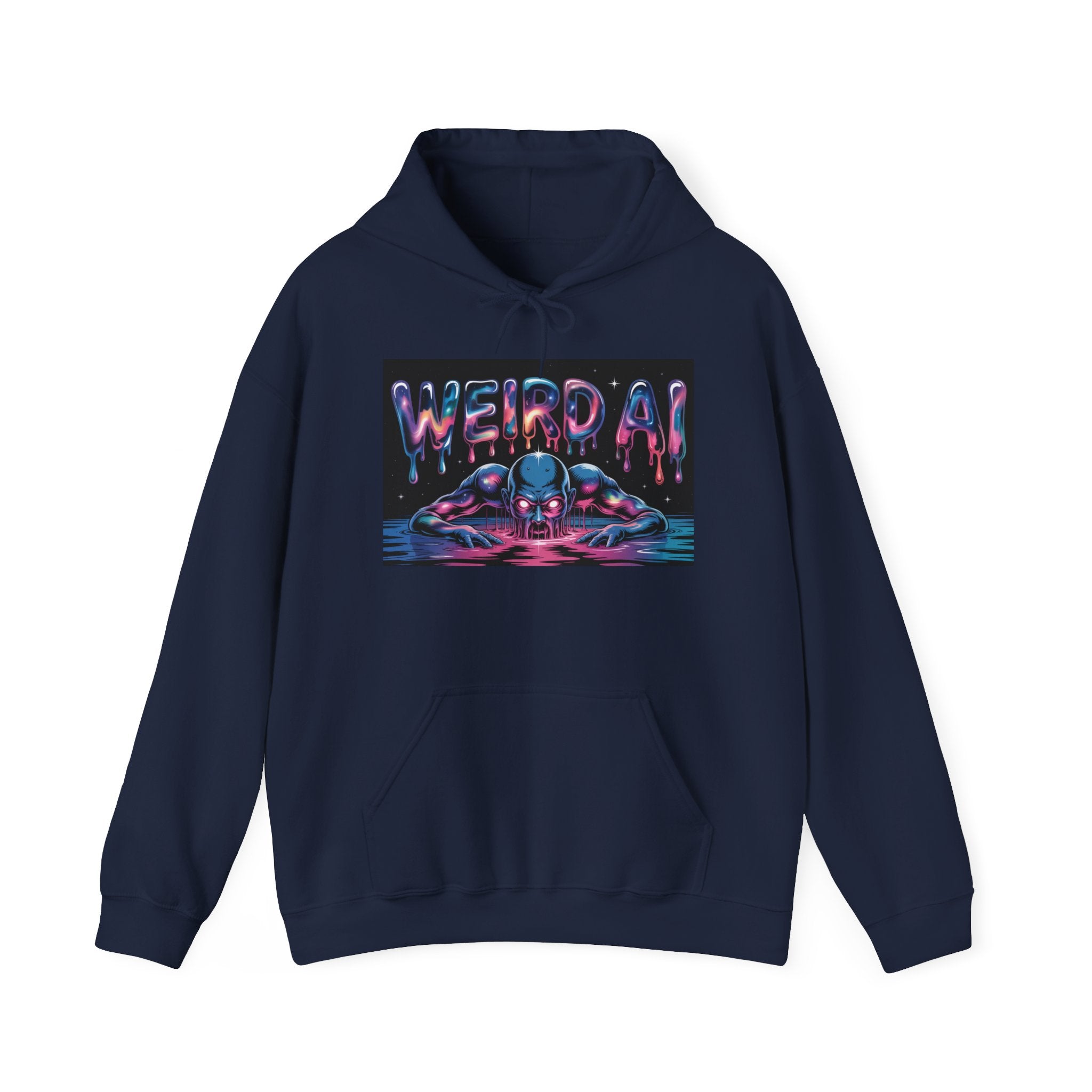 WEIRD AI  " Meltdown Matrix "  Unisex Heavy Blend™ Hoodie