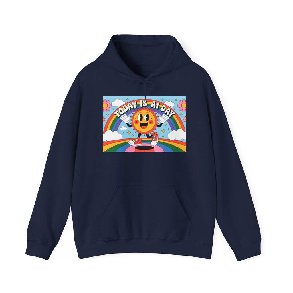 Today Is AI Day  "Sunshine Circuit" Unisex Sweatshirt, Fun Casual Wear