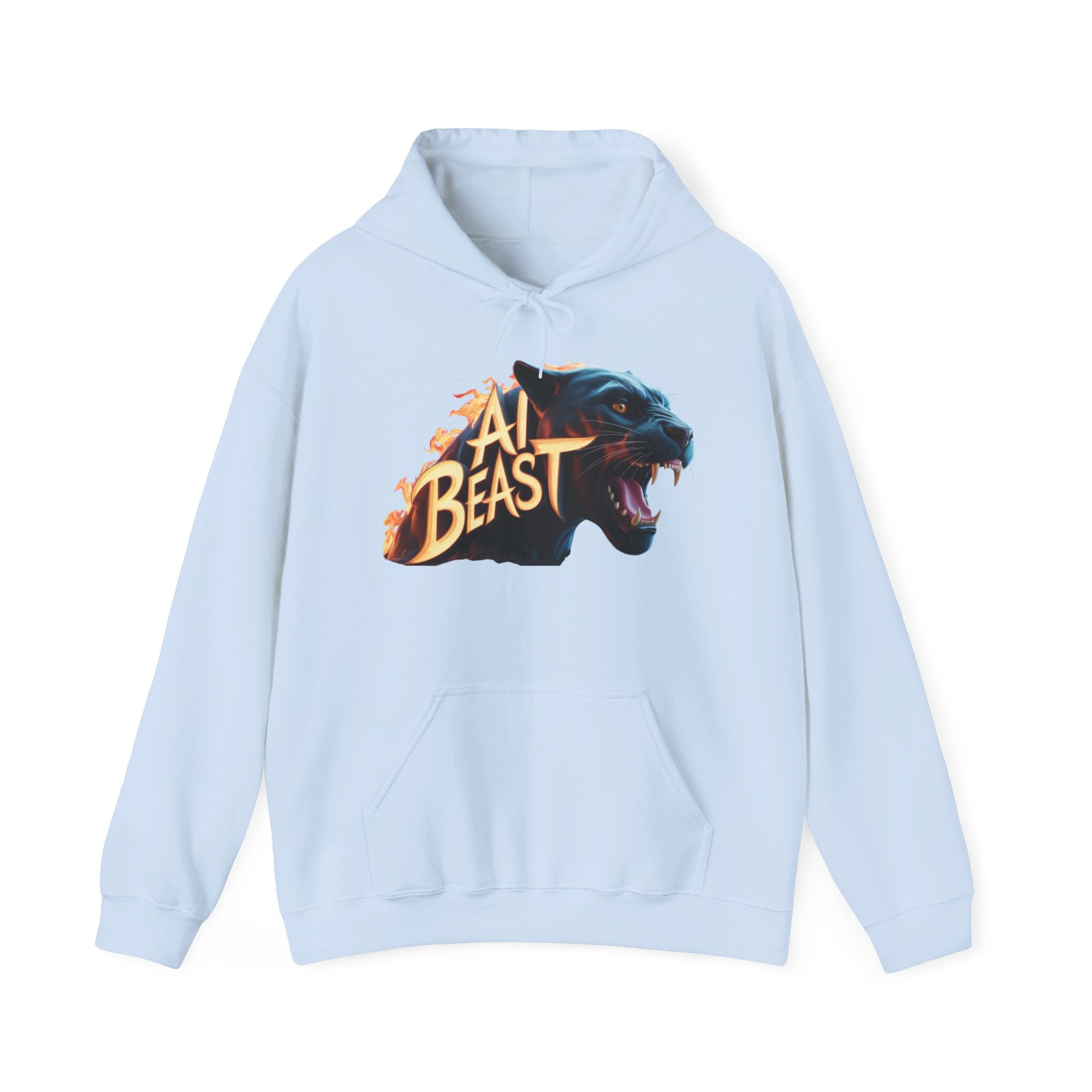 AI BEAST  "Wildfire Algorithm" Unisex Heavy Blend™ Hooded Sweatshirt