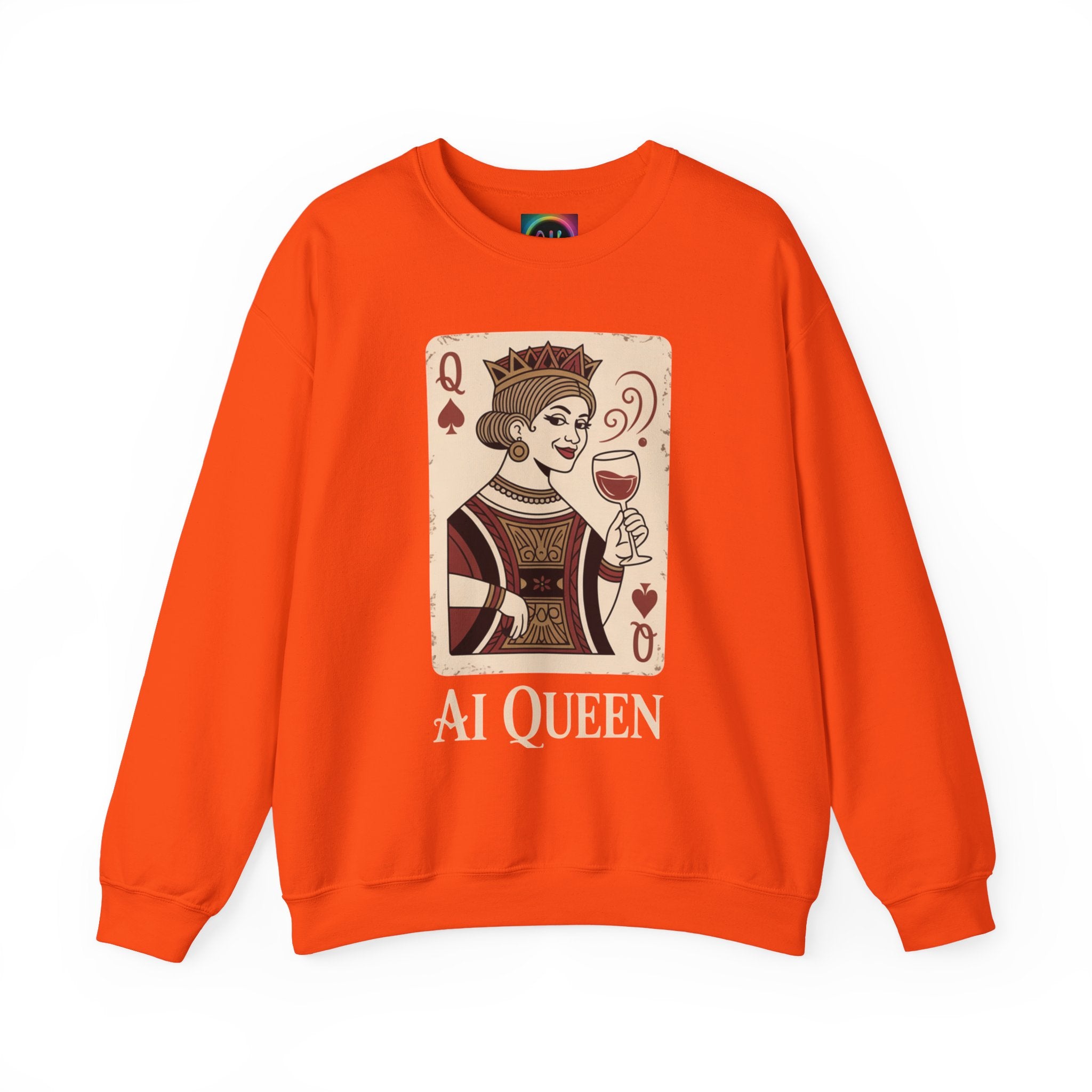 AI Queen "ROYAL ALGORITHM"  Unisex Heavy Blend Crewneck Sweatshirt