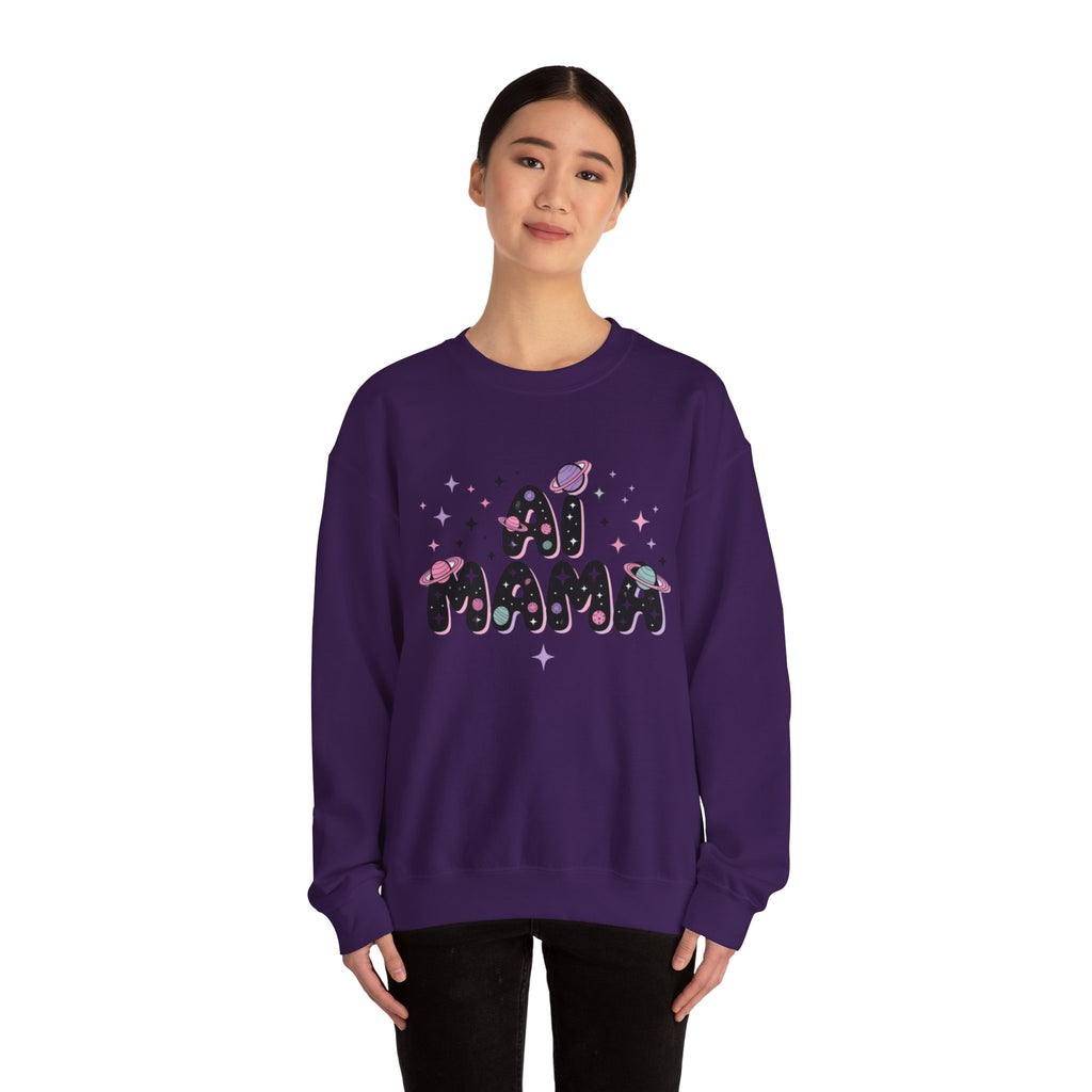 AI Mama "Digital Daydreamer" Unisex Heavy Blend™ Crewneck Sweatshirt