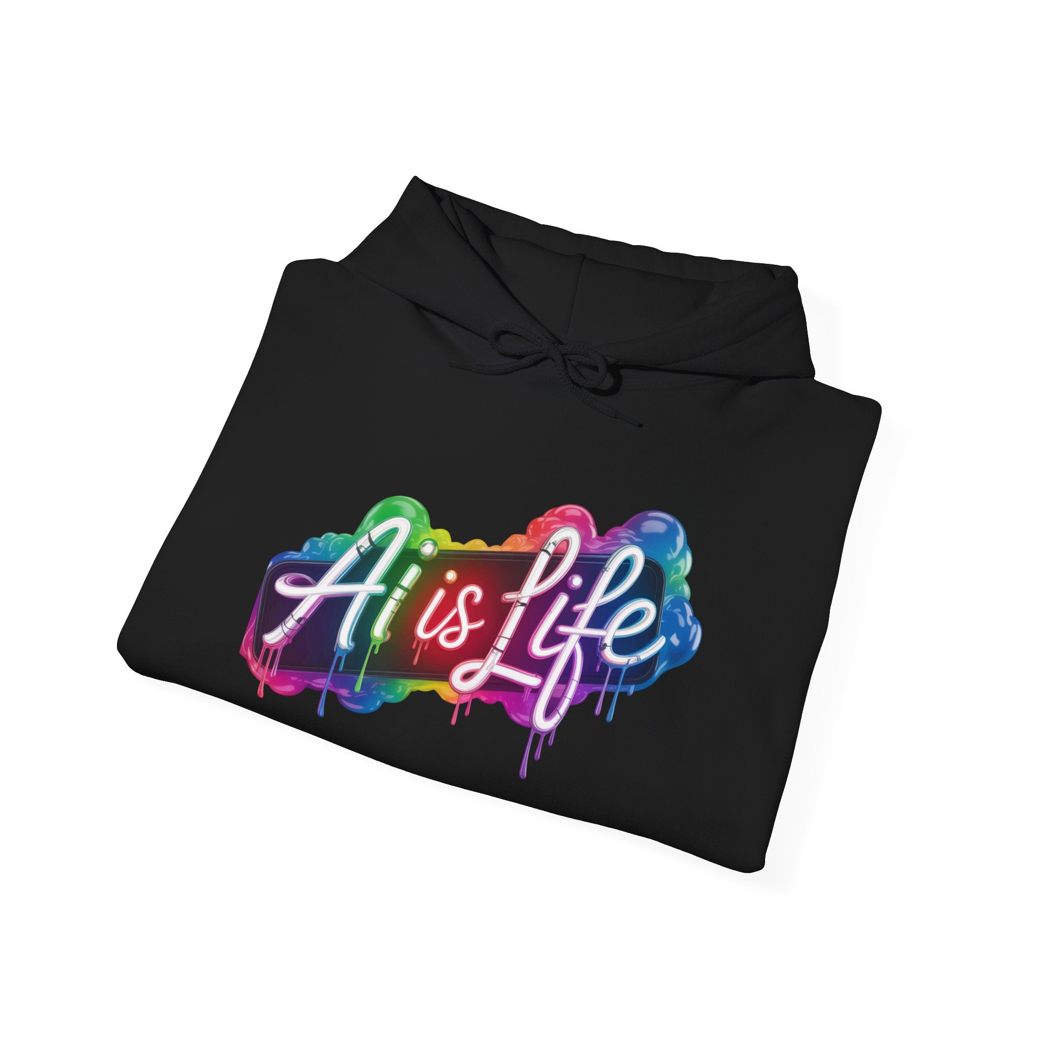 AI is LIFE  “PipeDream Intelligence” Unisex Heavy Blend™ Hooded Hoodie