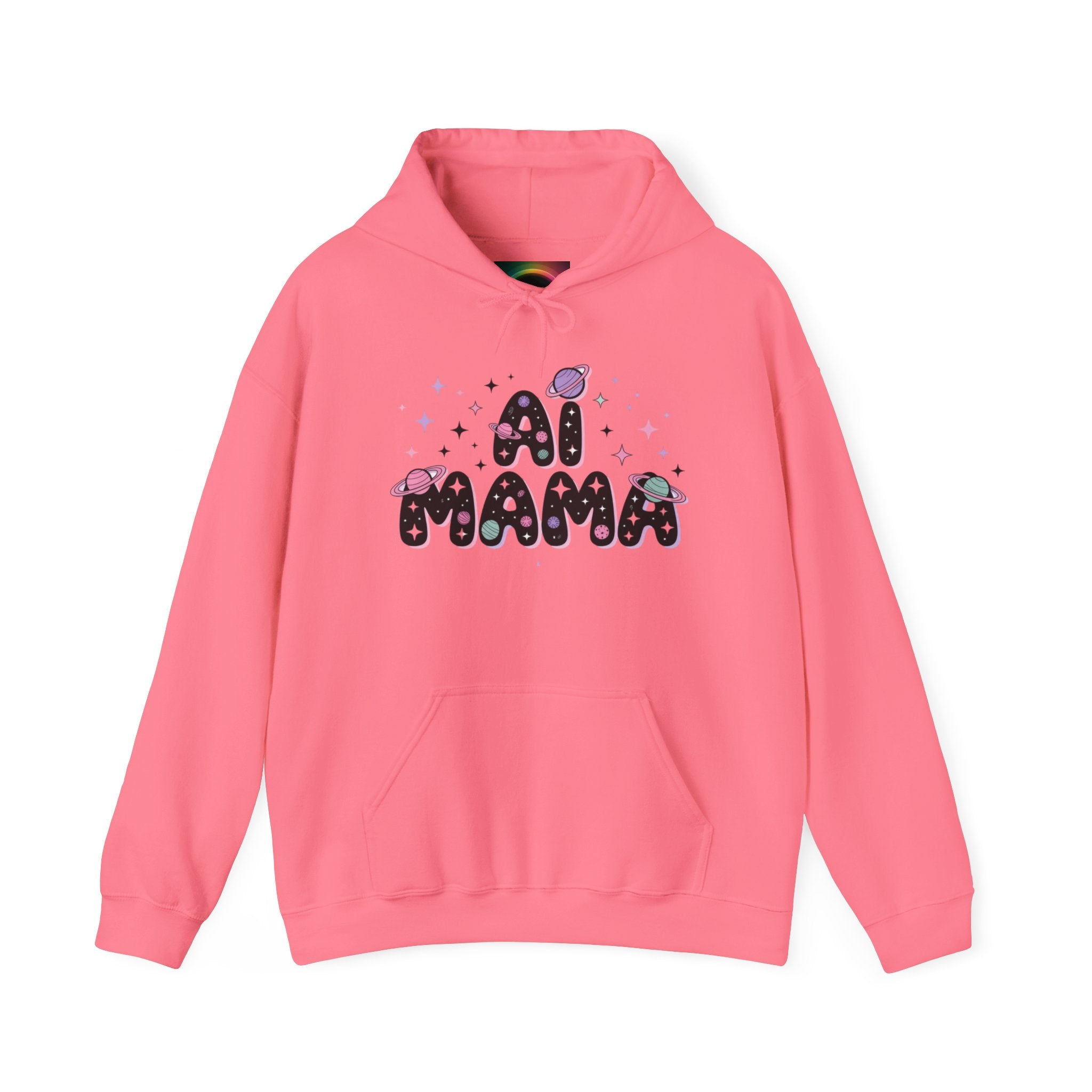 AI Mama Hoodie — Cute Space-Themed “Digital Daydreamer” Graphic Pullover