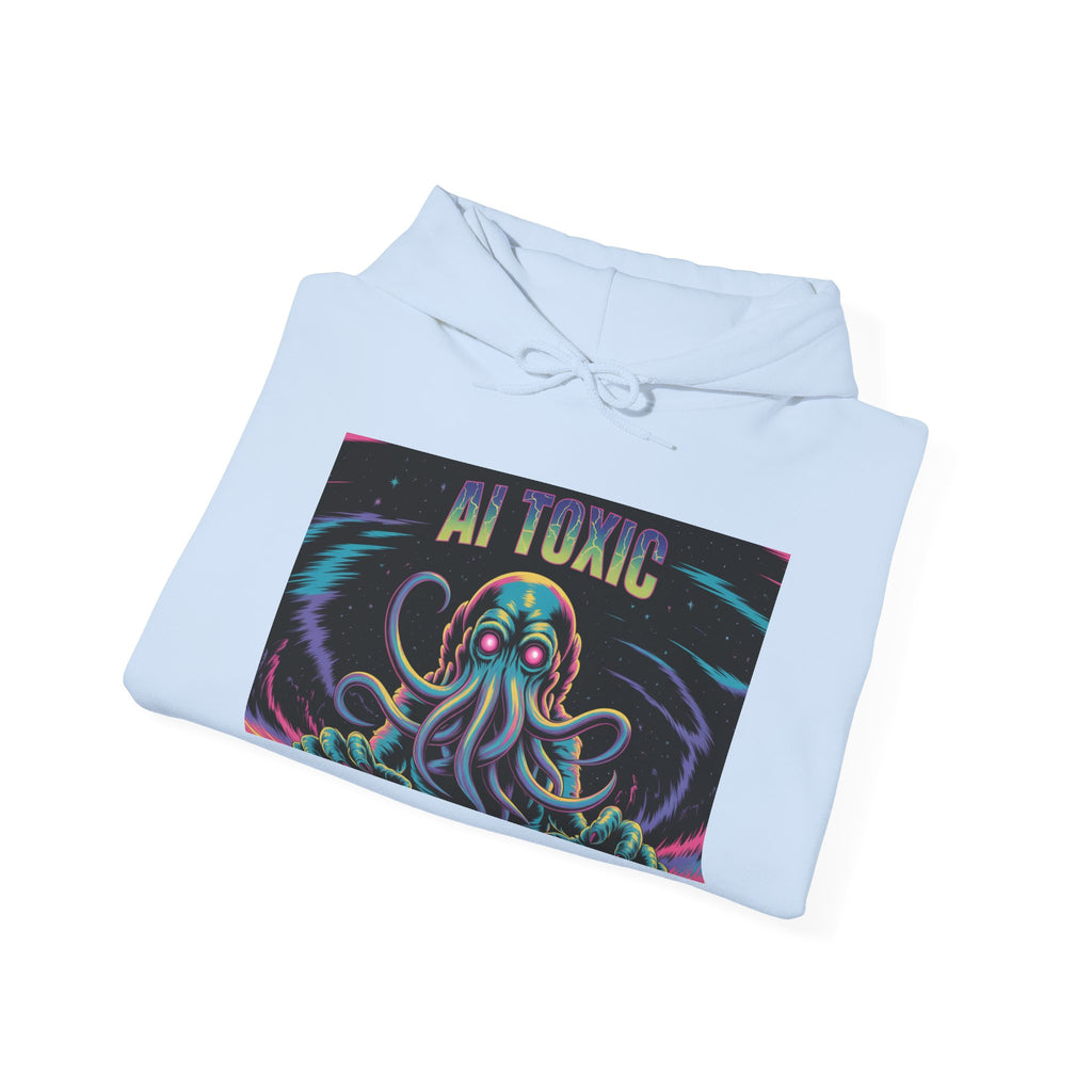 AI TOXIC  "Data  Overlord" Unisex Heavy Blend™ Hooded Sweatshirt