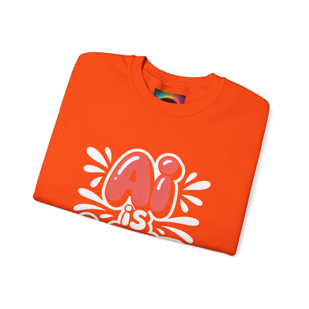 AI IS LIFE  " Neural Pop "  Unisex Heavy Blend™ Crewneck Sweatshirt