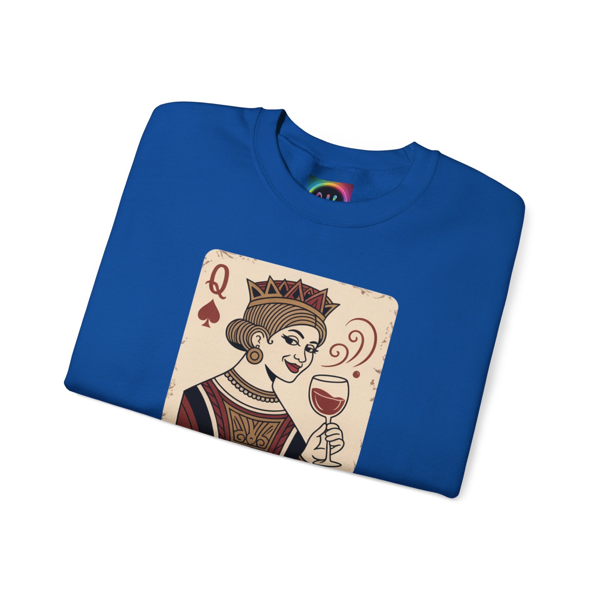 AI Queen "ROYAL ALGORITHM"  Unisex Heavy Blend Crewneck Sweatshirt