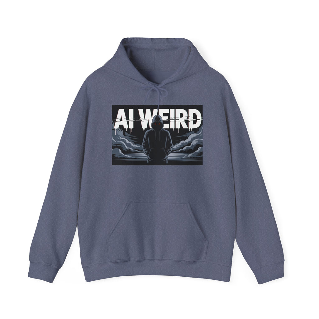 AI WEIRD – “DARK DATA ENTITY” Unisex Heavy Blend™ Hooded Sweatshirt