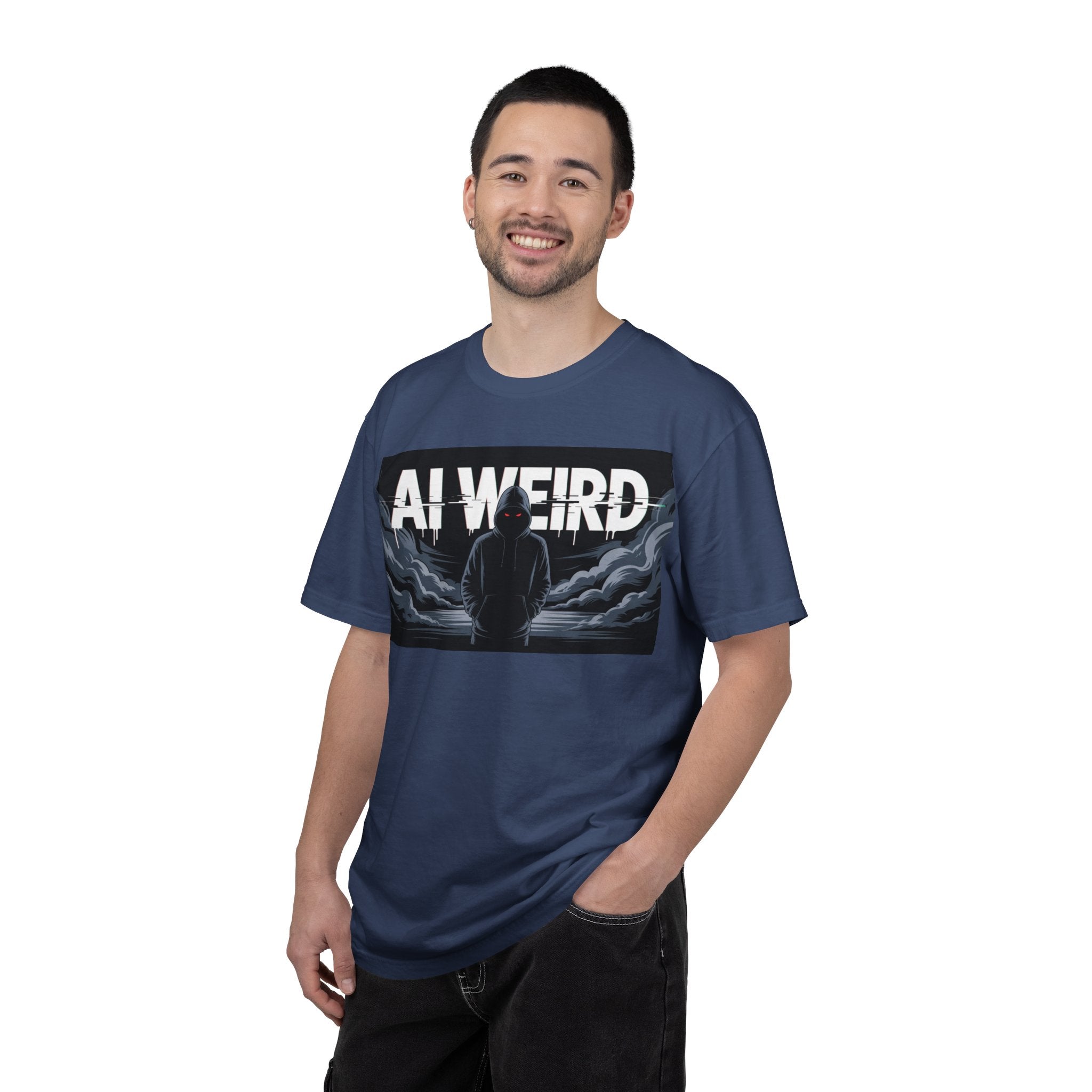 AI WEIRD – “DARK DATA ENTITY” Unisex Garment-Dyed T-shirt