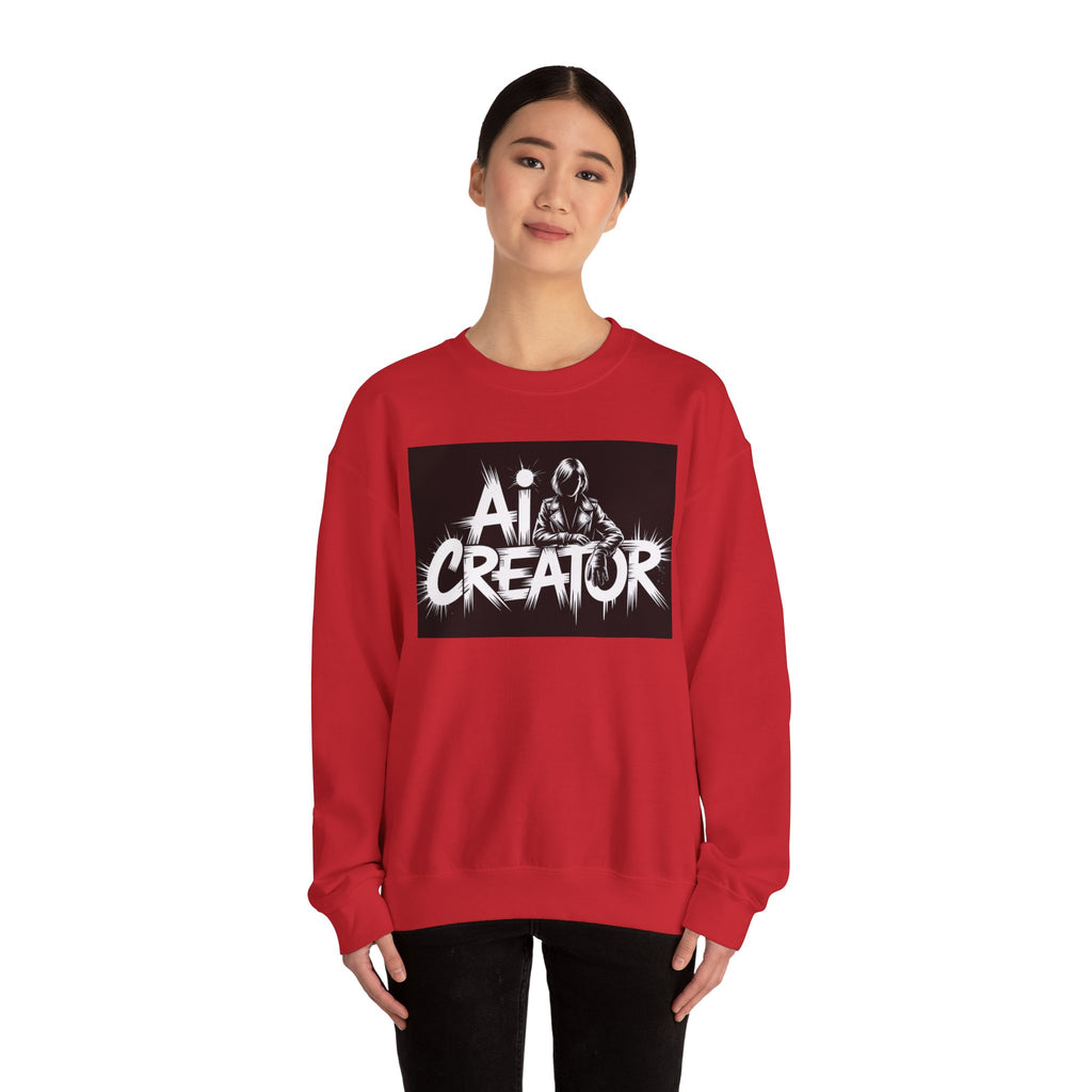 AI Creator  "Digital Rebel" Unisex Heavy Blend™ Crewneck Sweatshirt