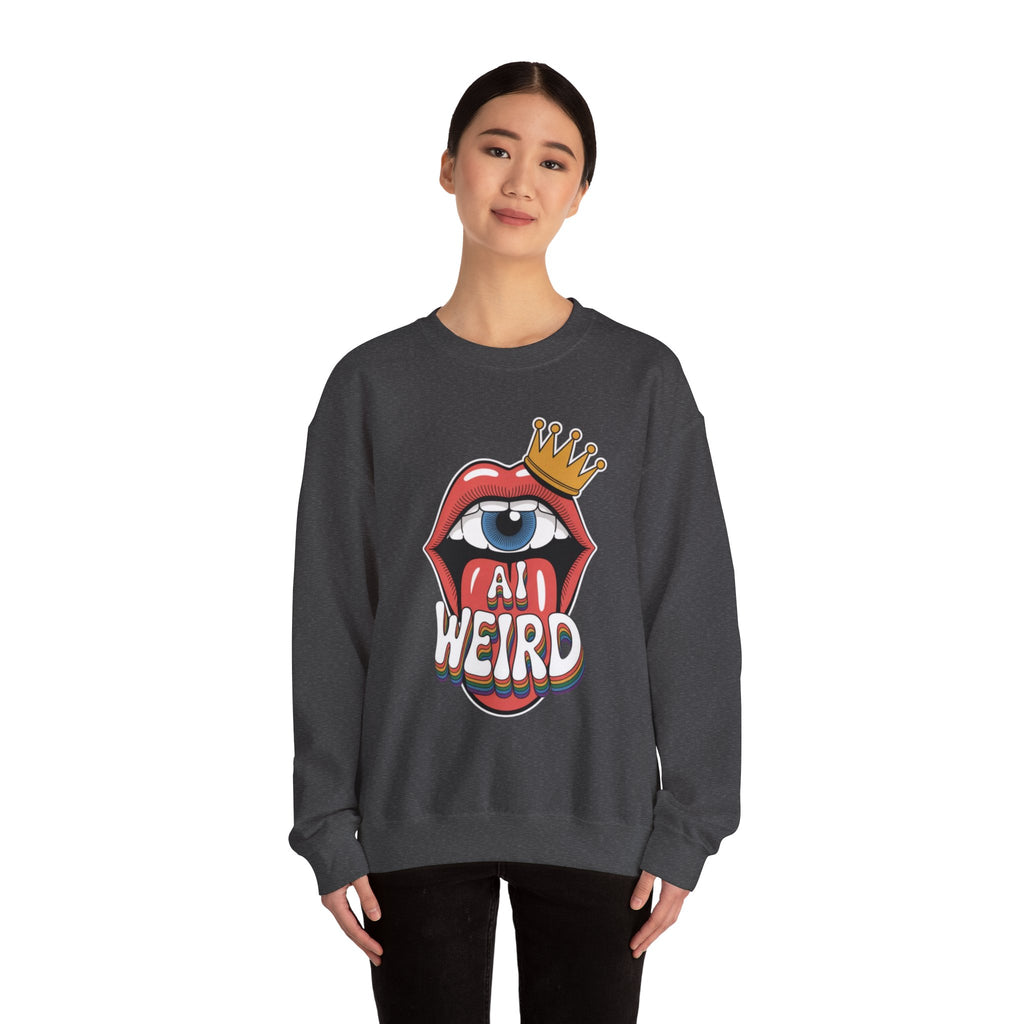 Ai Weird  "Royal Oddbyte" Unisex Heavy Blend™ Crewneck Sweatshirt